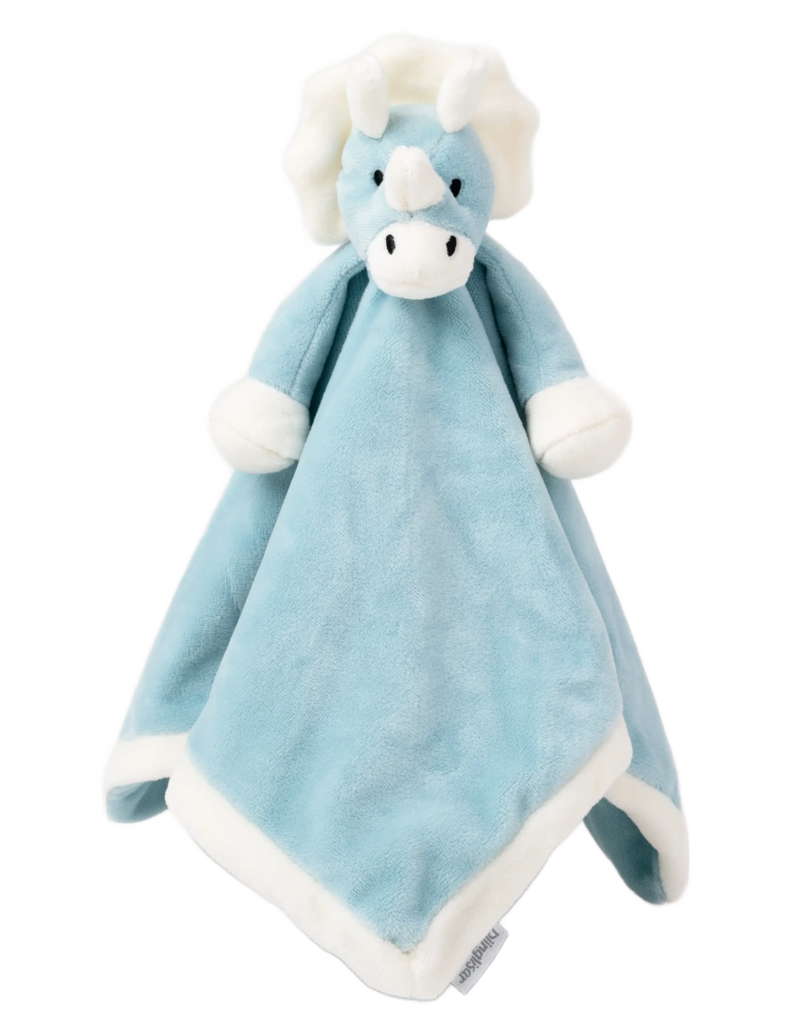 Teddykompaniet Diinglisar, Blankie, Dino, Teal, 35X35 cm, Baby Sleep, Blau - Cuddle Blankets, Kinder