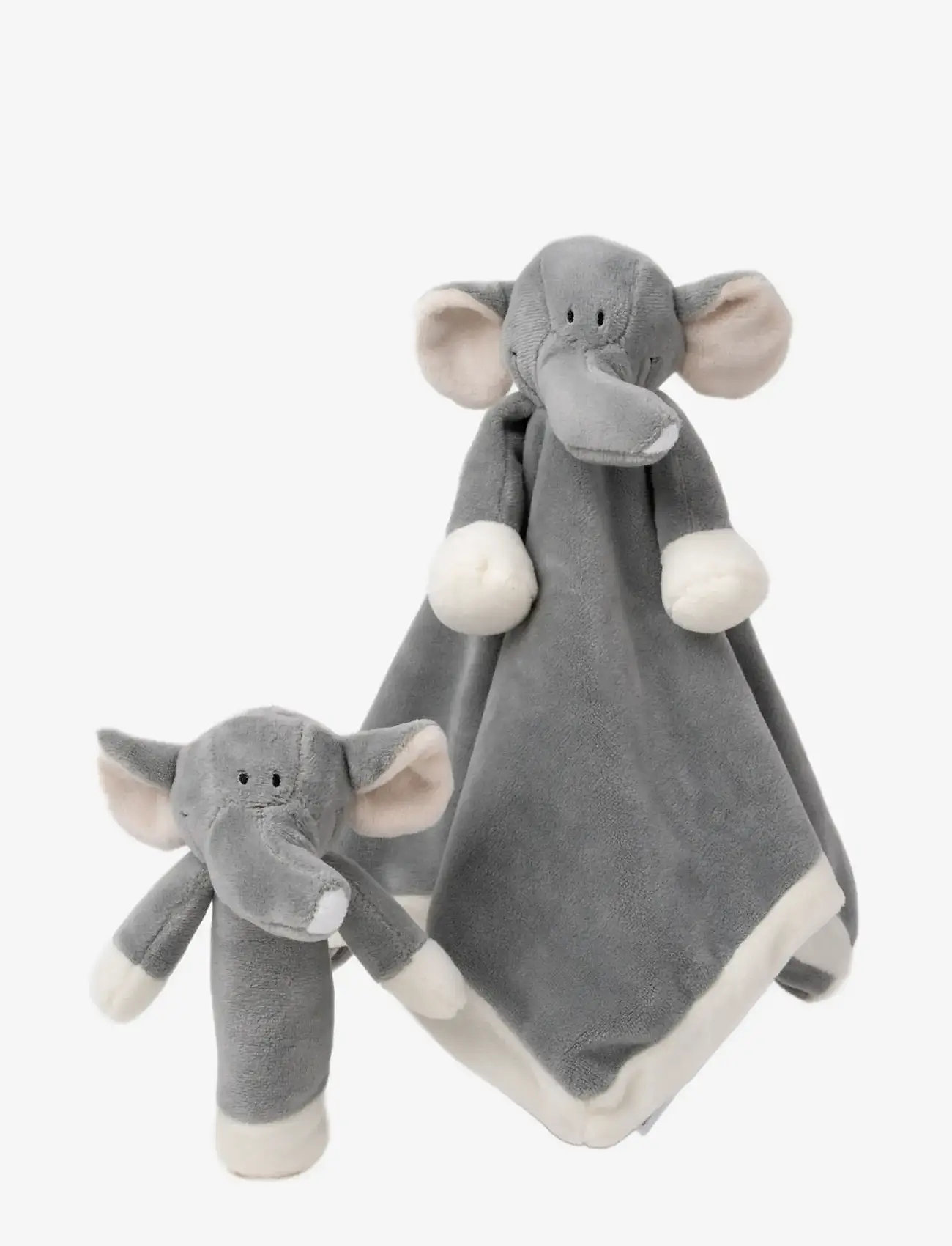Teddykompaniet - Diinglisar, Snuttefilt, Elefant, Grå - snuttefiltar - grey - 4