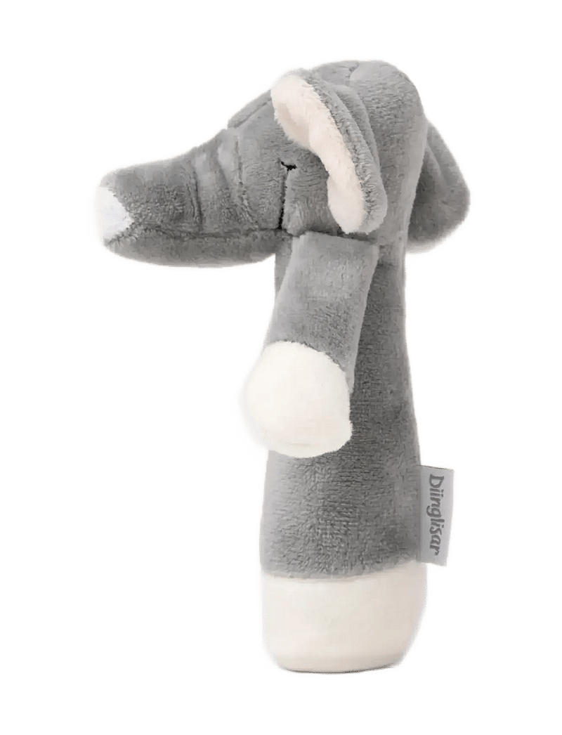 Teddykompaniet - Diinglisar, Rattle, Elephant, Grey - kõrinad - grey - 2