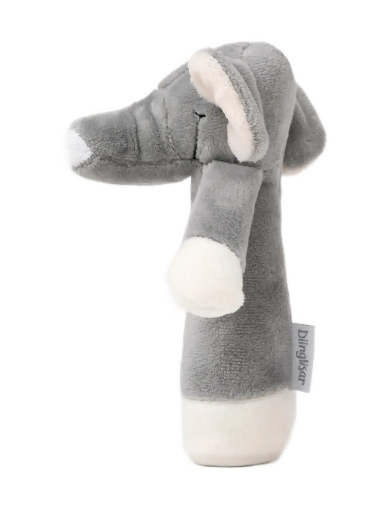 Teddykompaniet - Diinglisar, Rattle, Elephant, Grey - rangler - grey - 2