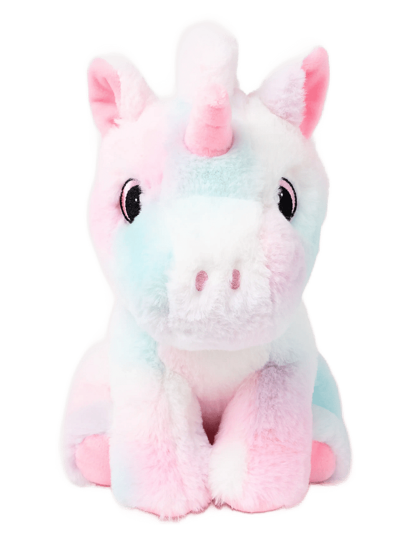 Teddykompaniet - Unicorn, rainbowcoloured, pink - kuscheltiere - pink - 1