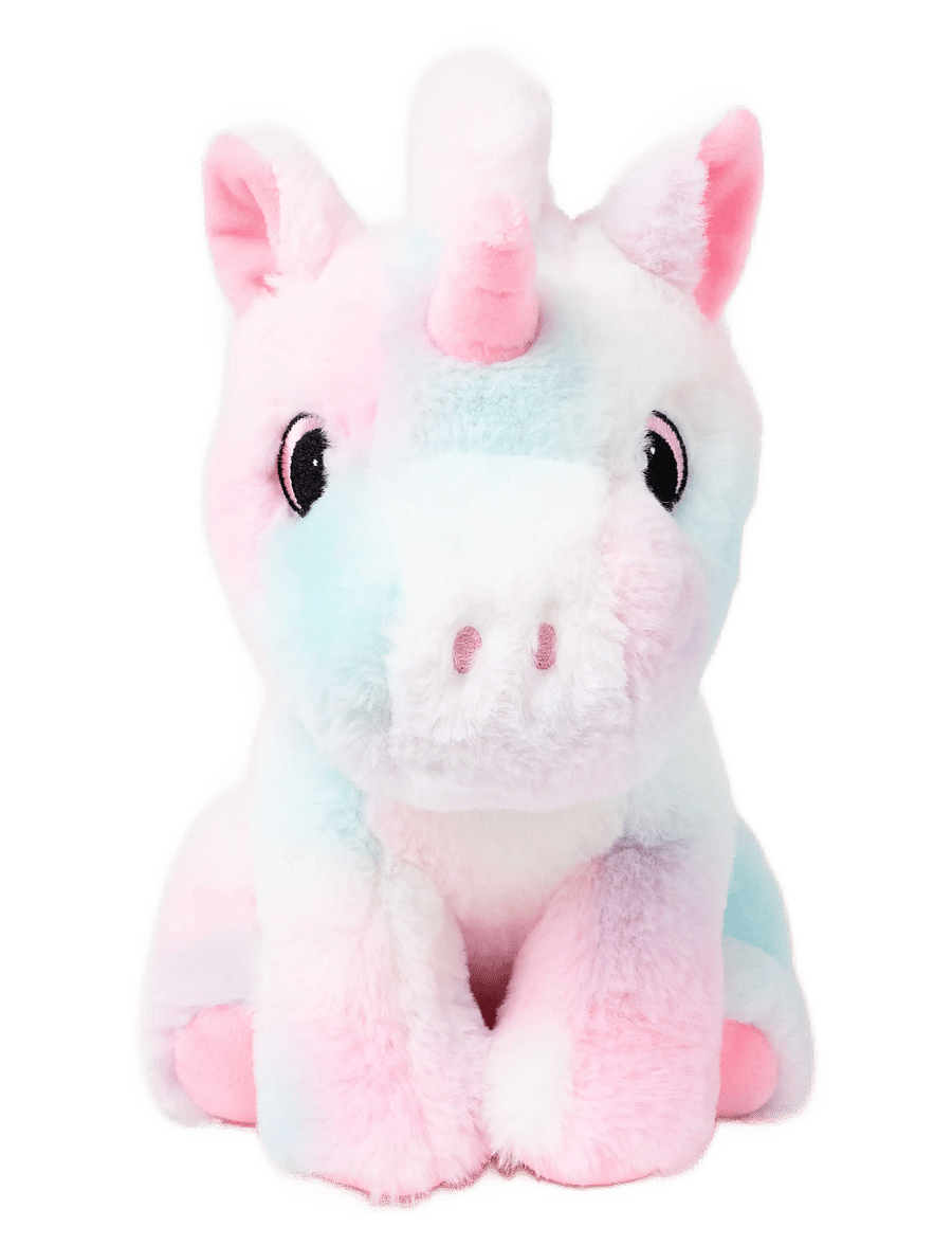Teddykompaniet - Unicorn, rainbowcoloured, pink - kuscheltiere - pink - 1