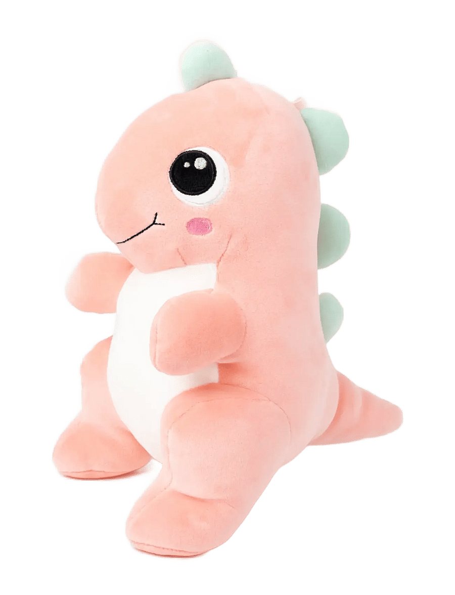 Teddykompaniet - Squeezie, Sitting Dino, pink - kuscheltiere - pink - 0