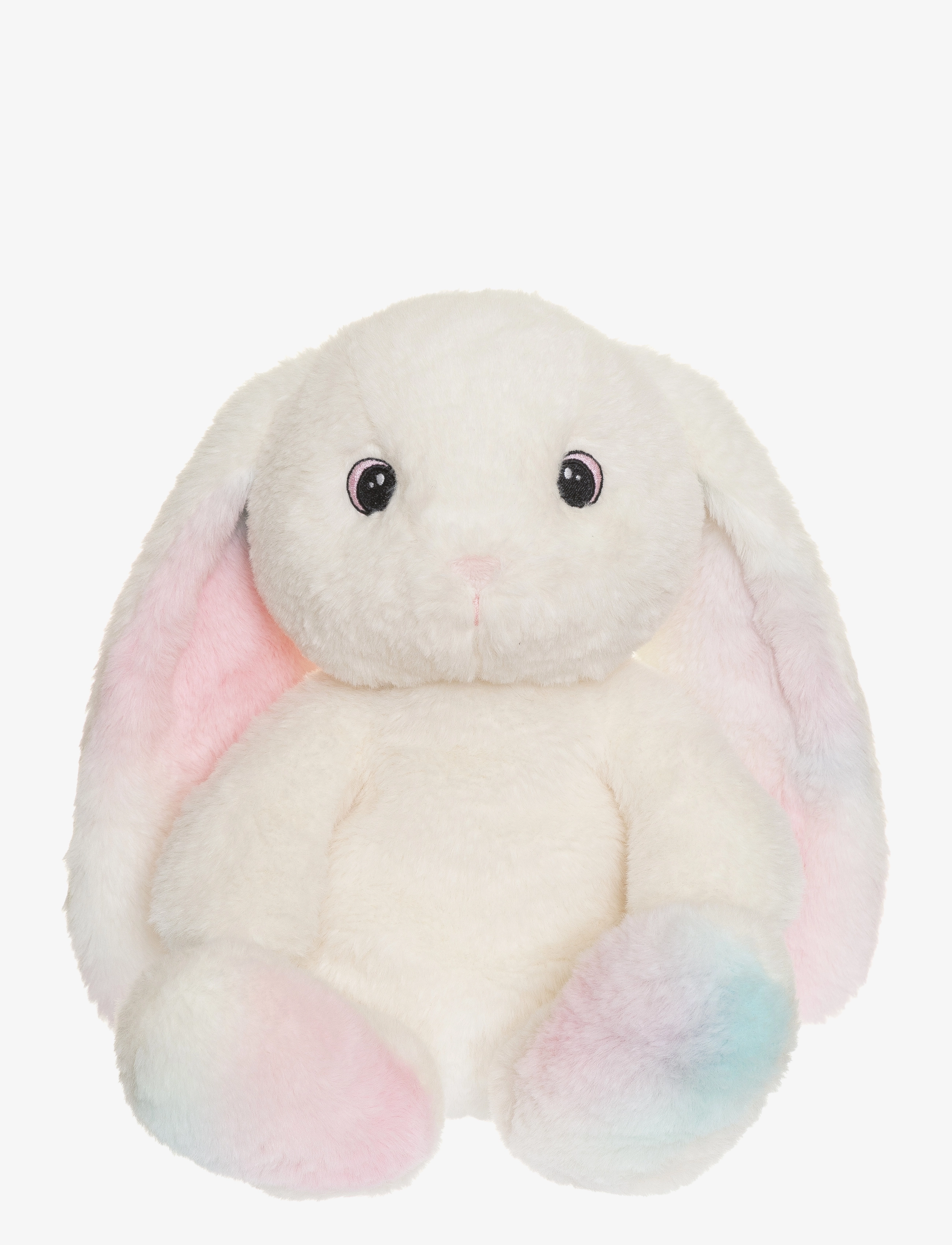 Teddykompaniet Rabbit, Rainbowcoloured, Cyndi, 25 cm, Soft Spielzeug, Weiß - Stuffed Animals, Kinder