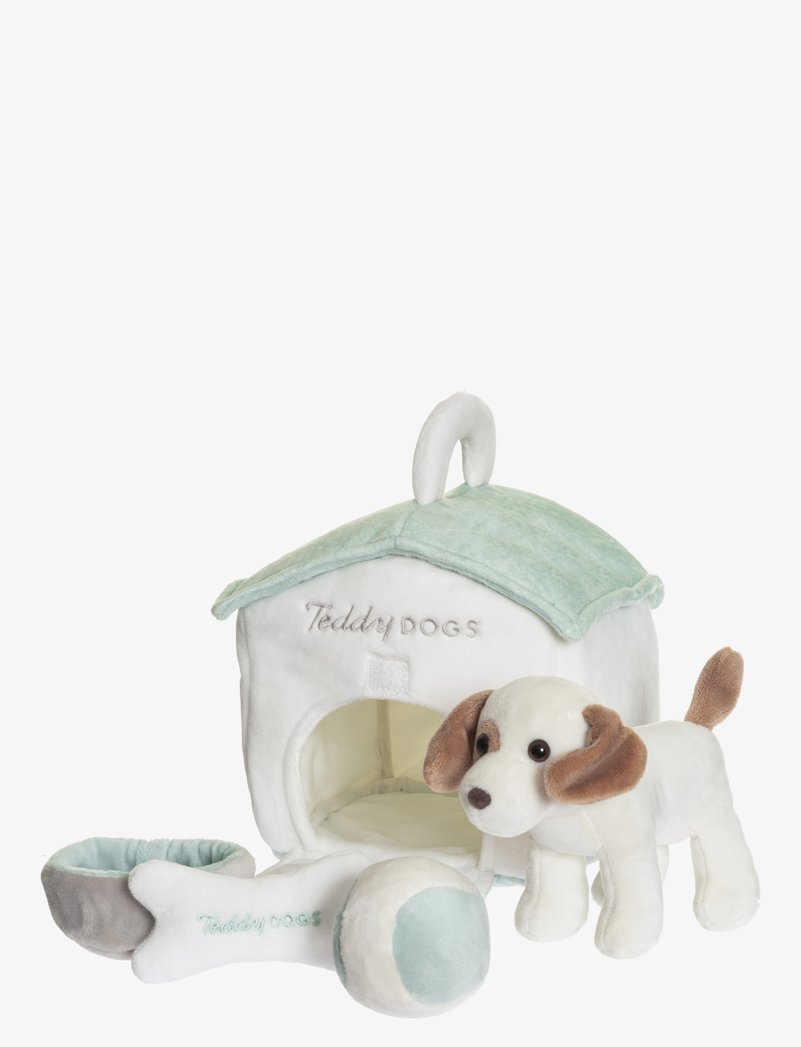 Teddykompaniet Teddy Dogs, Playset, 19X21X23 cm, Soft Spielzeug, Weiß - Stuffed Animals, Kinder