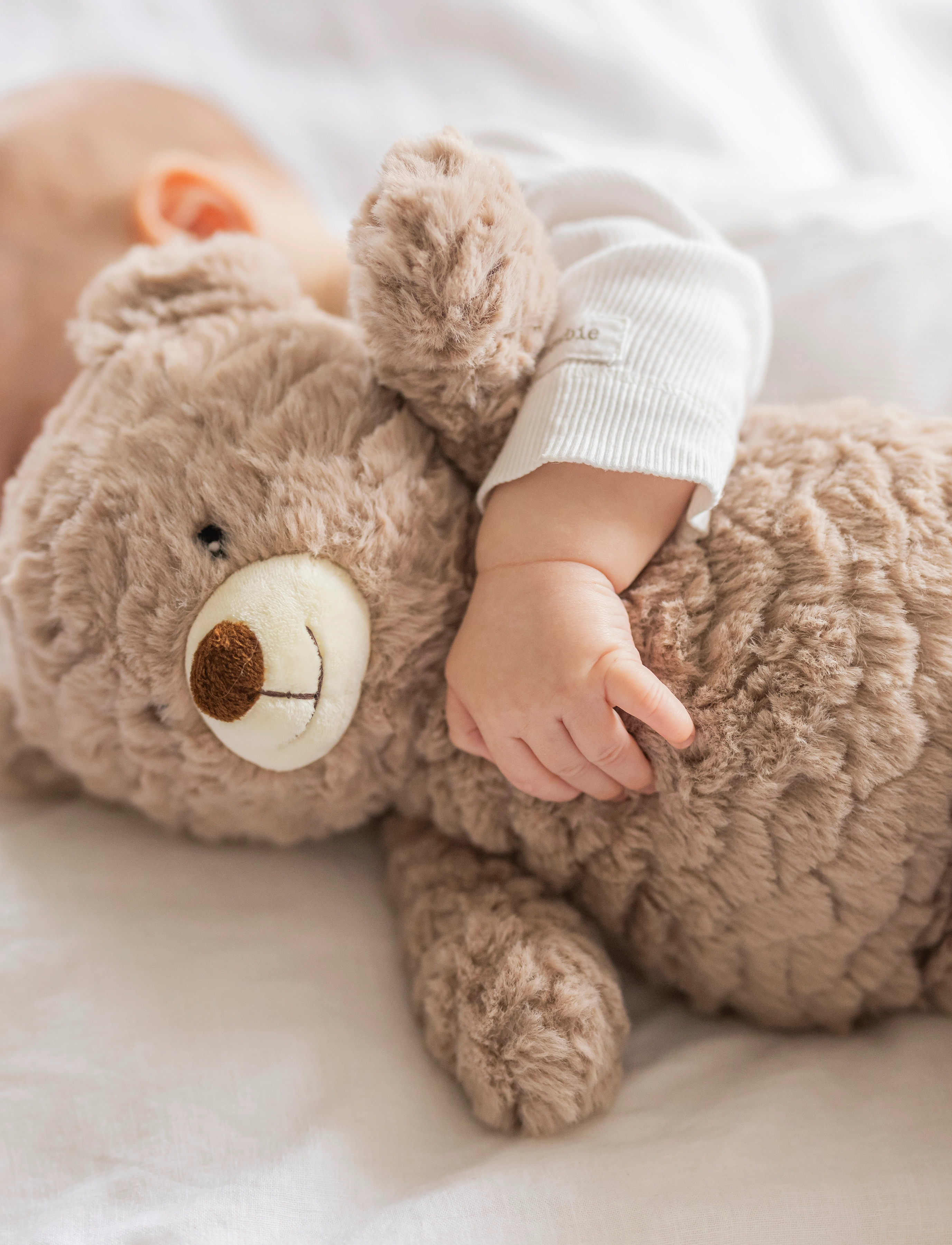 Teddykompaniet Teddy Heaters, Teddybear W. Wavy Fur, Latte, 35 cm, Soft Spielzeug, Braun - Bears, Kinder