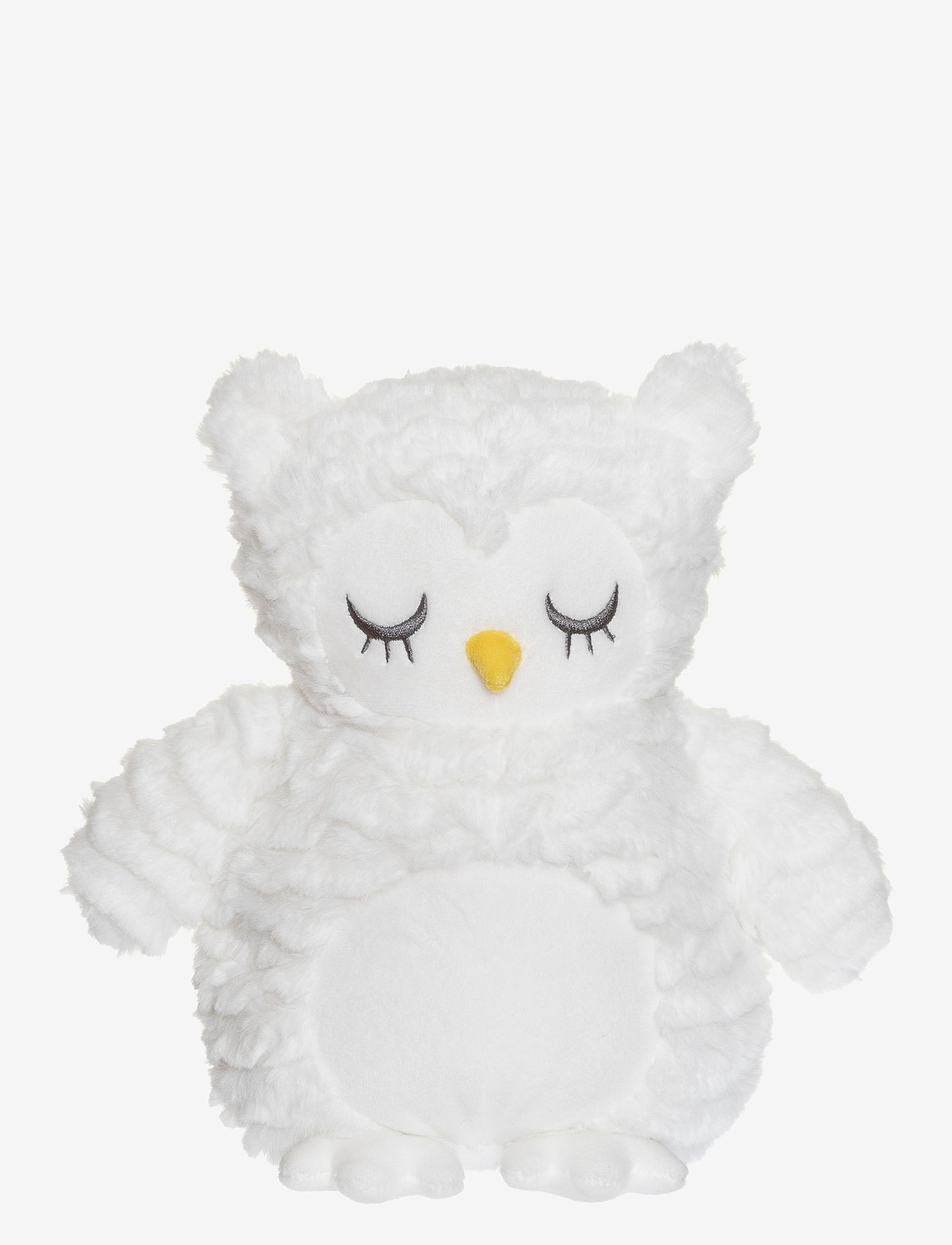 Teddykompaniet Teddy Heaters, Owl, with wavy furr, white - Žaislai 0-2 metai - WHITE / white
