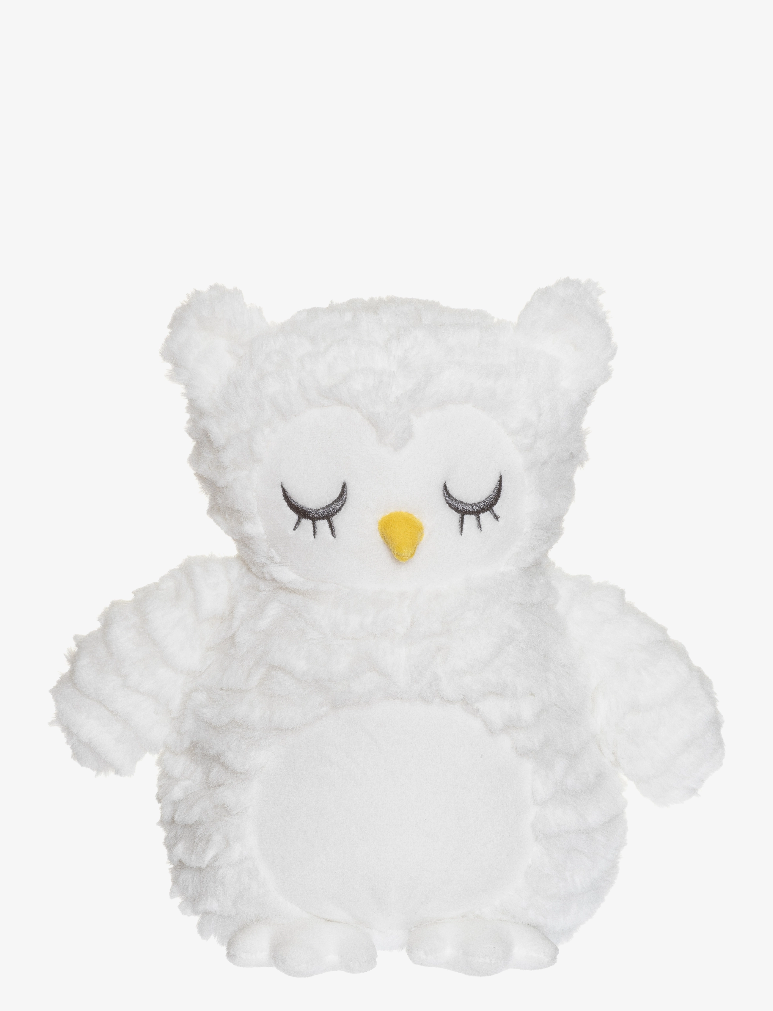 Teddykompaniet Teddy Heaters, Owl, With Wavy Furr, White, 35 cm, Soft Spielzeug, Weiß - Stuffed Animals, Kinder