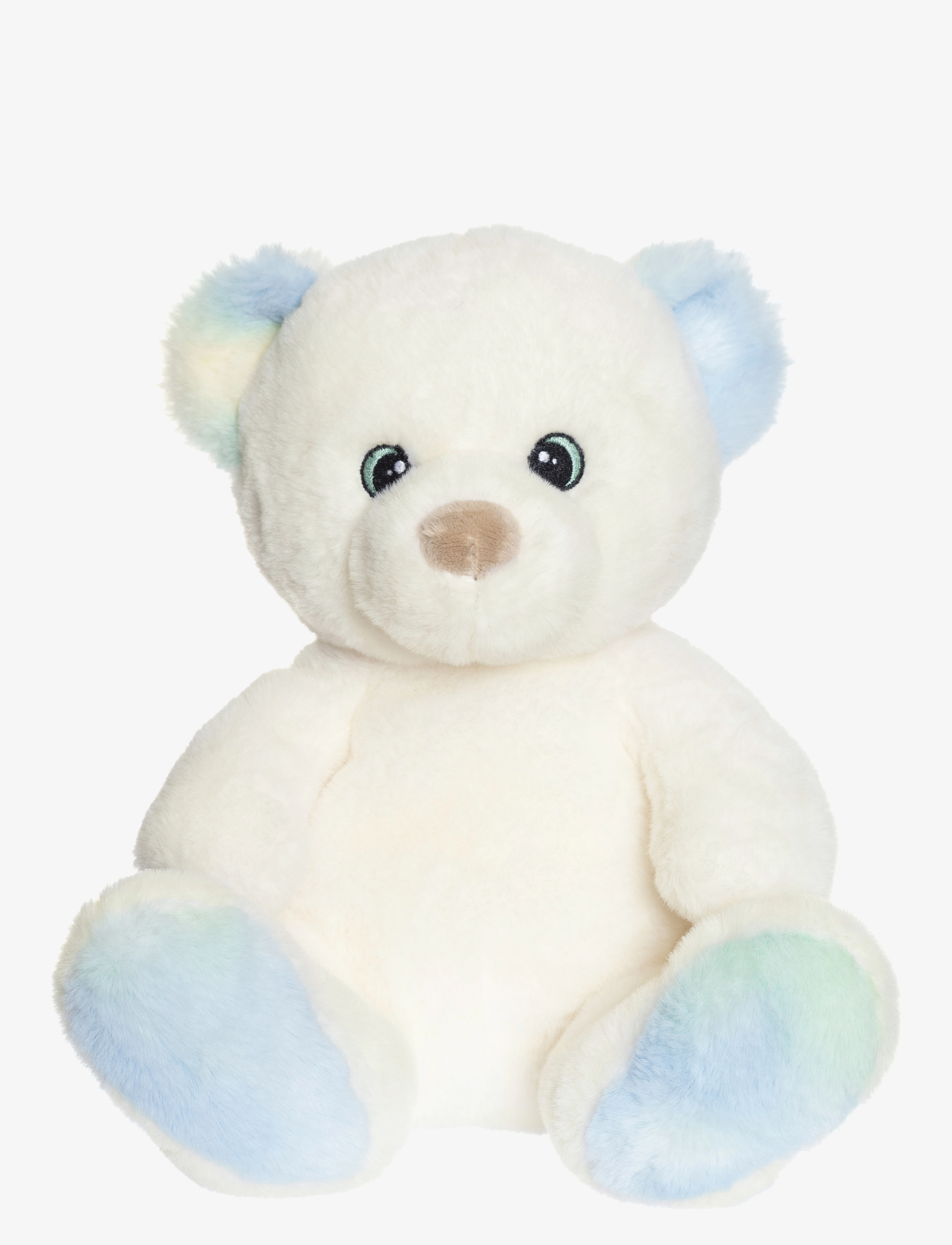 TEDDYKOMPANIET Charlie, Regenbogen Coloured Weiß - 25 CM - Kinder