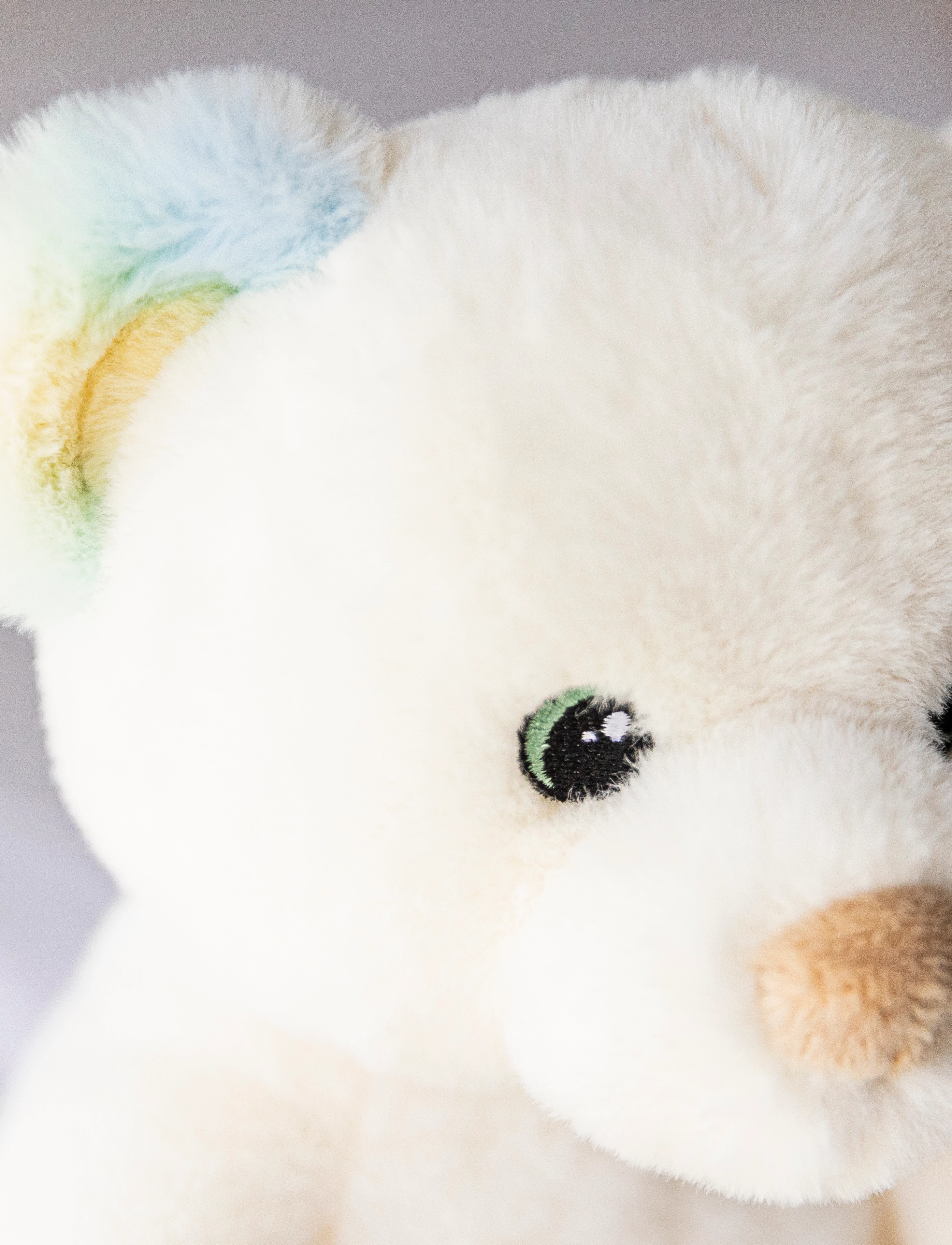 Teddykompaniet - Charlie, rainbow coloured - teddybjørne - white - 3