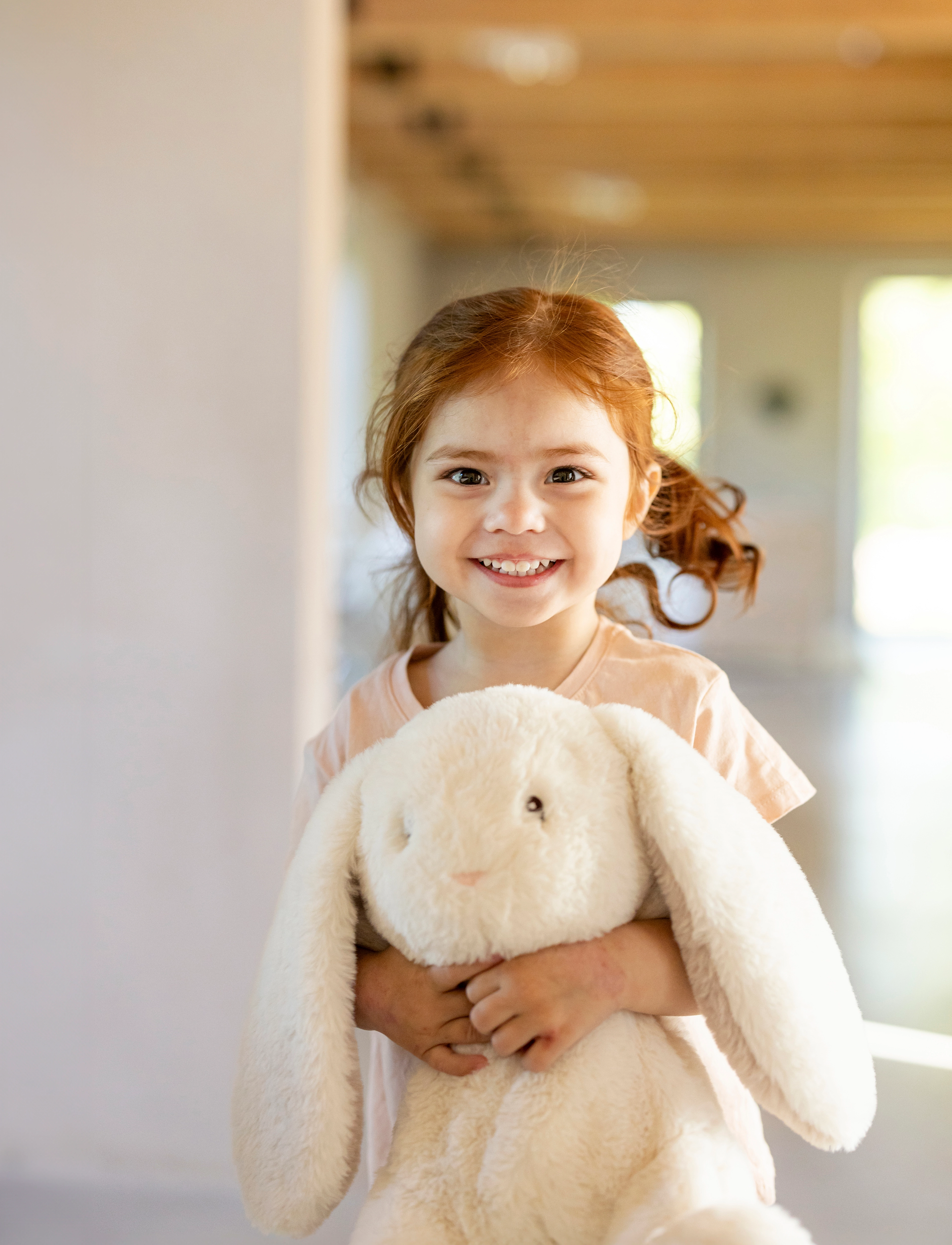 Teddykompaniet Teddy Mocca, Rabbit, Cream, Large, 34 cm, Cream, Soft Legetøj > Stuffed Animals, Børn