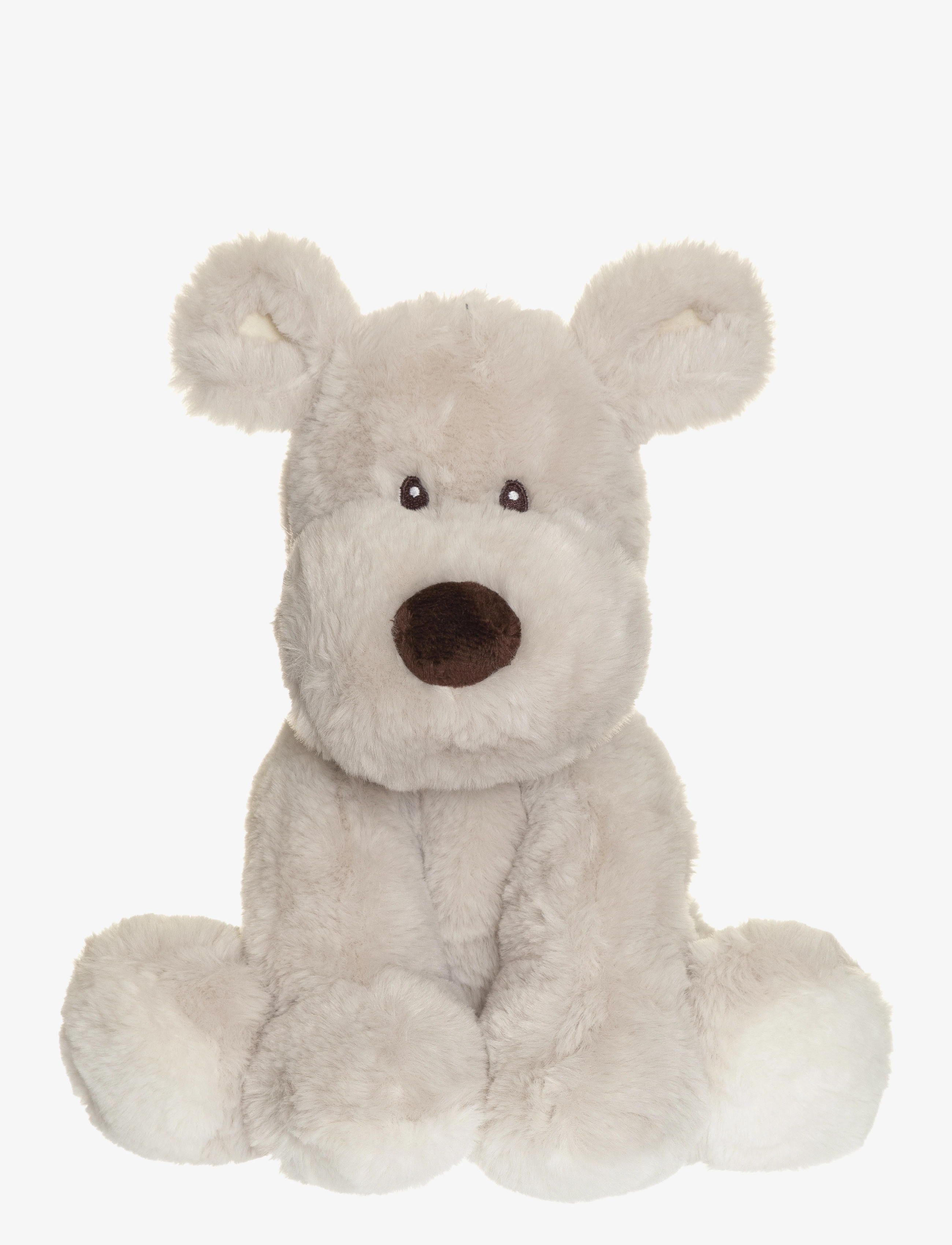TEDDYKOMPANIET Teddy Mocca, Dog, Grau, Large Grau - 34 CM - Kinder