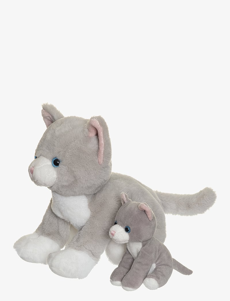 Teddykompaniet - The cat Tuva with kitten - kuscheltiere - grey - 2