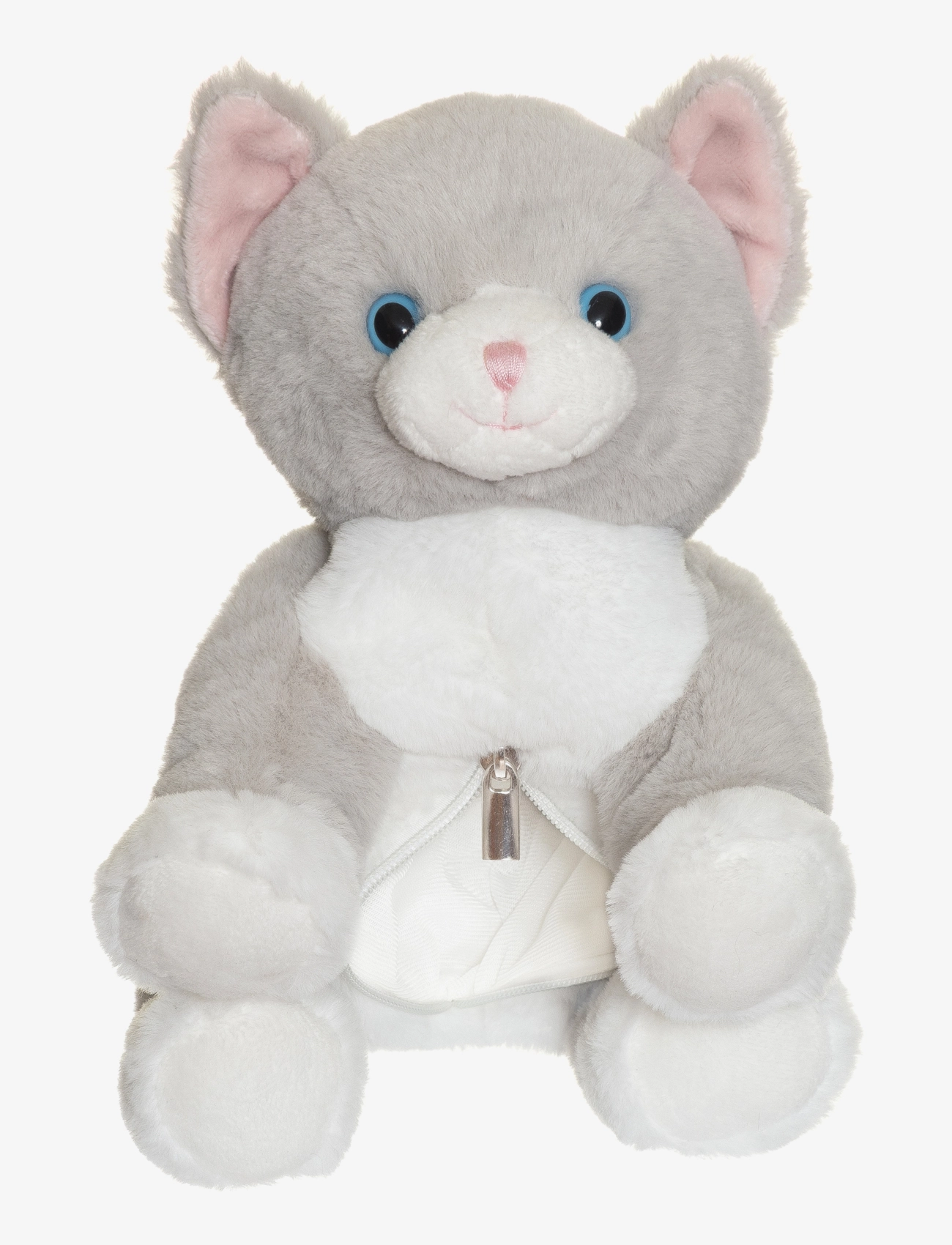 Teddykompaniet - The cat Tuva with kitten - tøjdyr - grey - 3