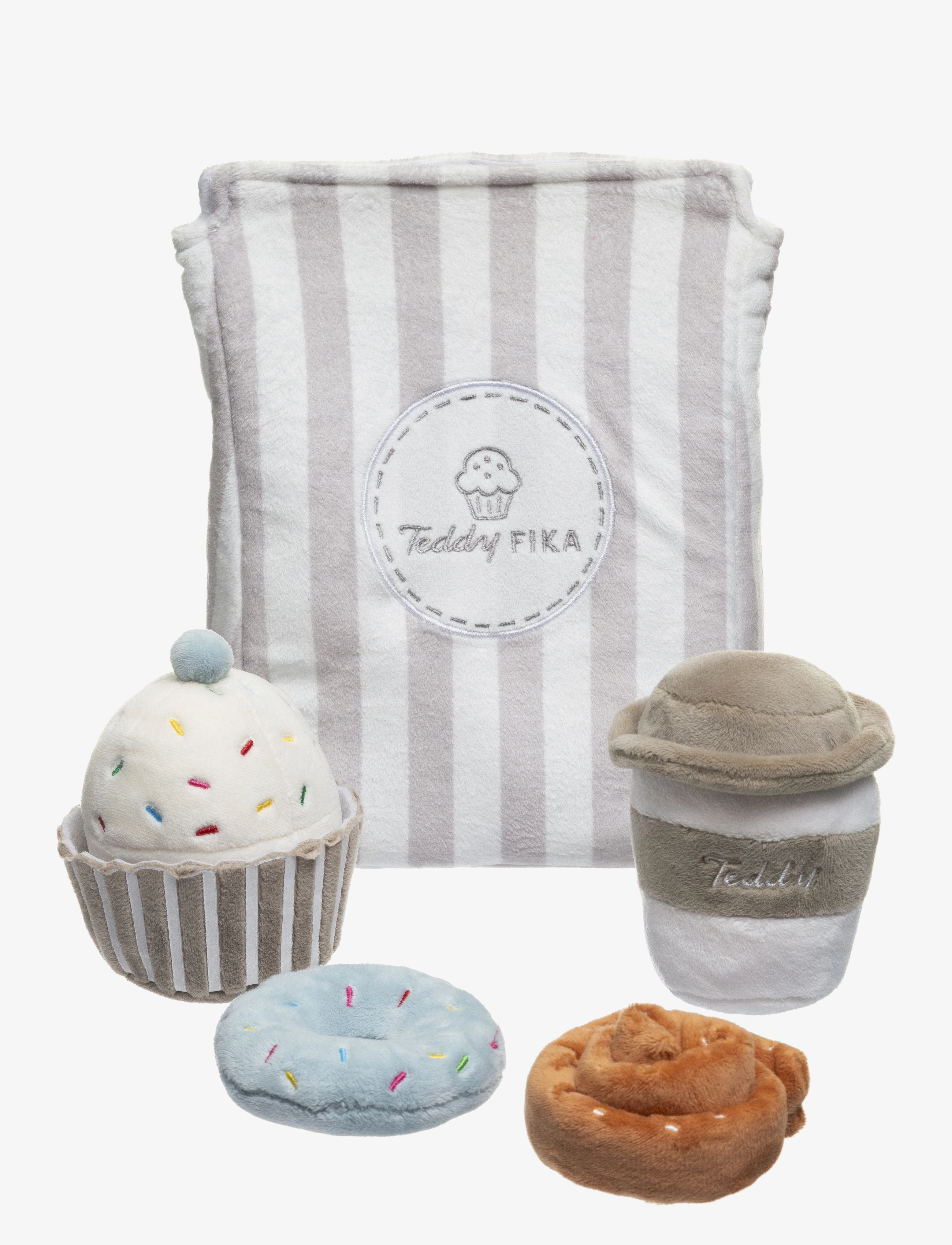 Teddykompaniet Teddy Fika, Playset, 23 cm, Multi/patterned, Soft Legetøj > Stuffed Legetøj, Børn