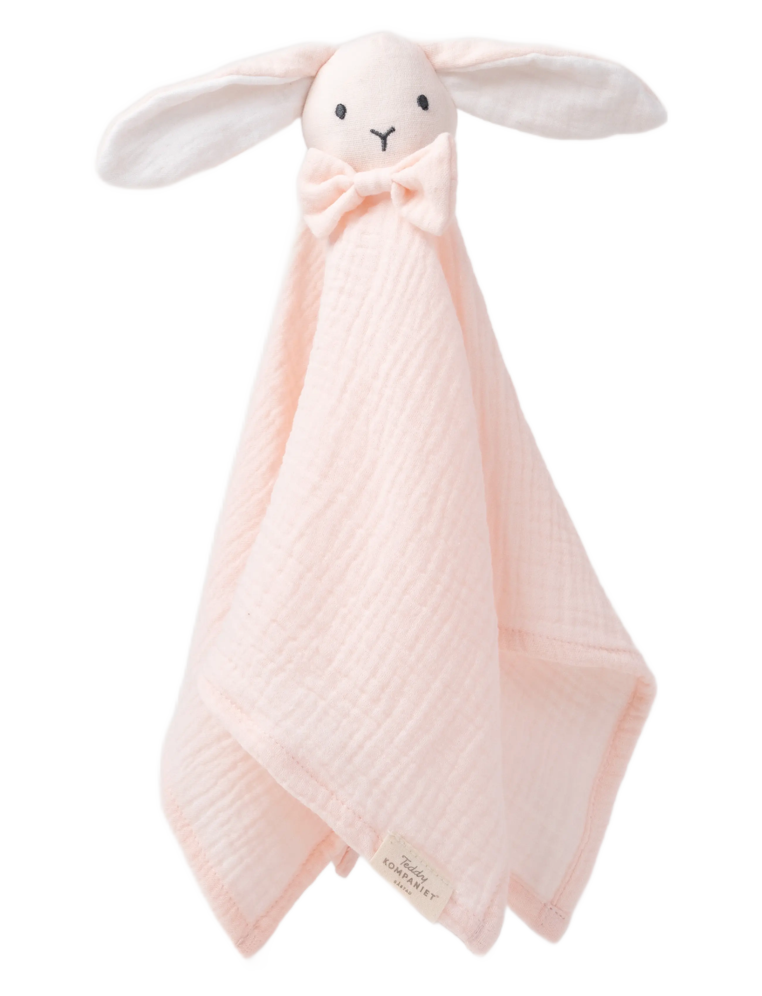 Diinglisar, Blankie, Rabbit, Muslin, baby pink - PINK