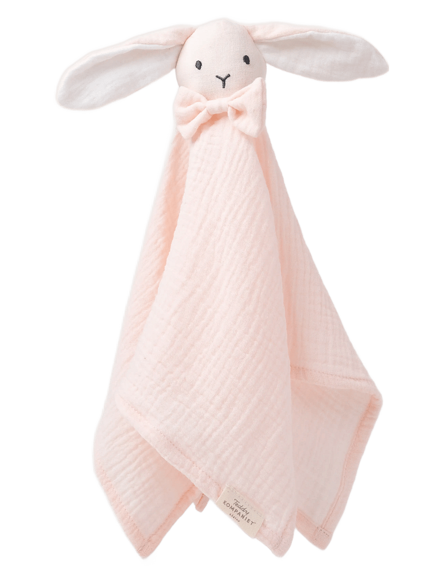 Teddykompaniet - Diinglisar, Blankie, Rabbit, Muslin, baby pink - pink - 1