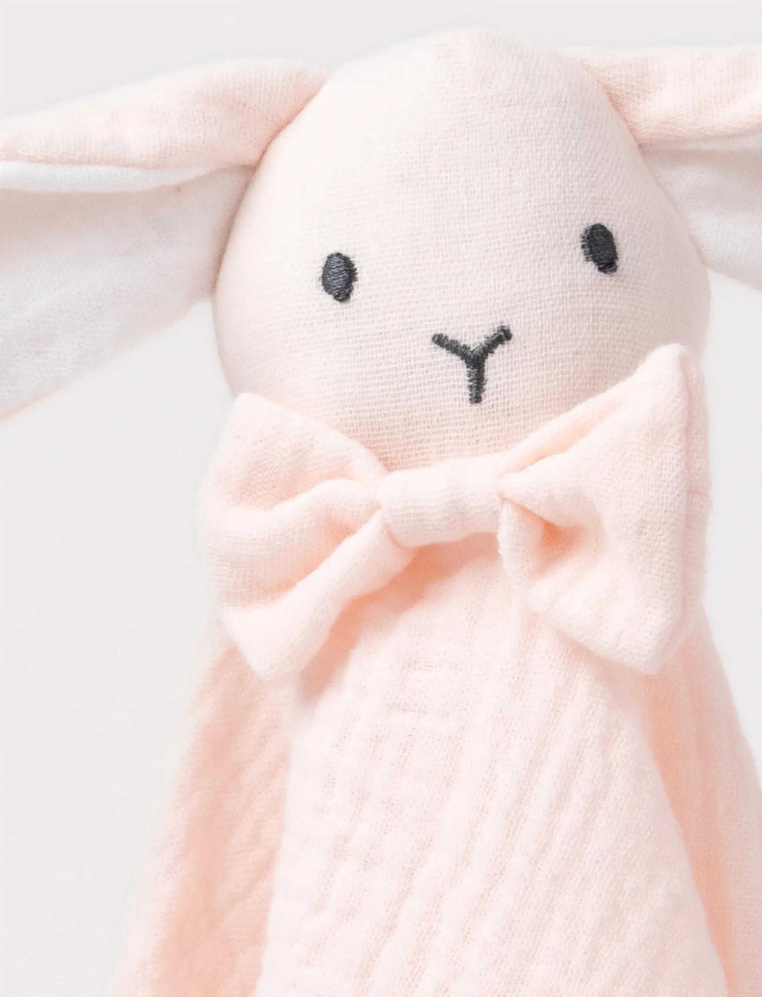 Teddykompaniet - Diinglisar, Blankie, Rabbit, Muslin, baby pink - pink - 4