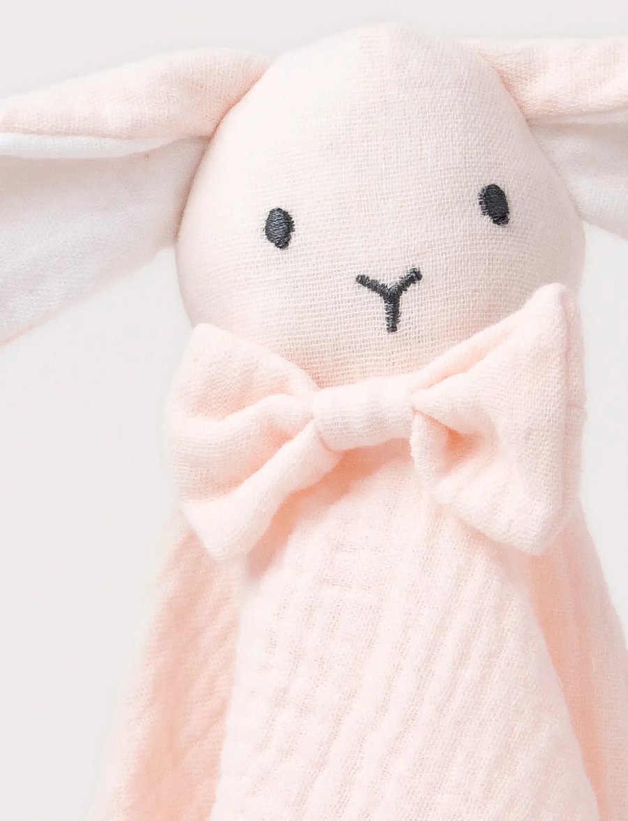 Teddykompaniet - Diinglisar, Blankie, Rabbit, Muslin, baby pink - pink - 4