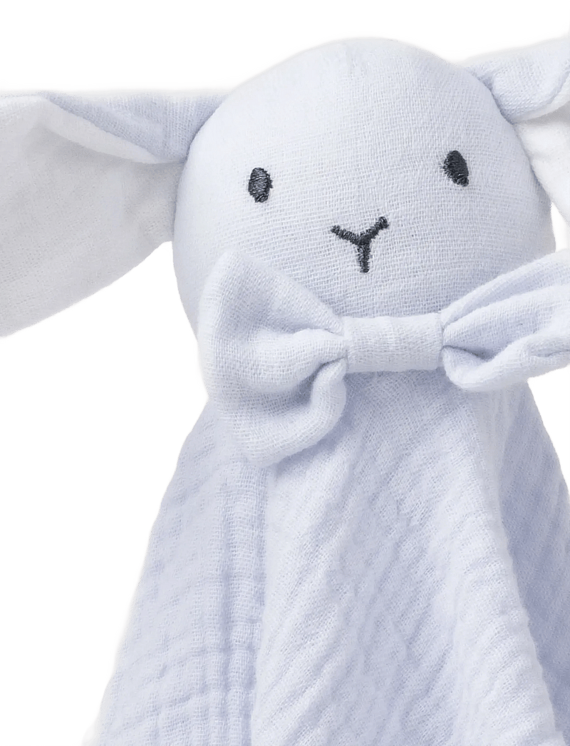 Teddykompaniet - Diinglisar, Blankie, Rabbit, Muslin, baby blue - mulltücher - blue - 4