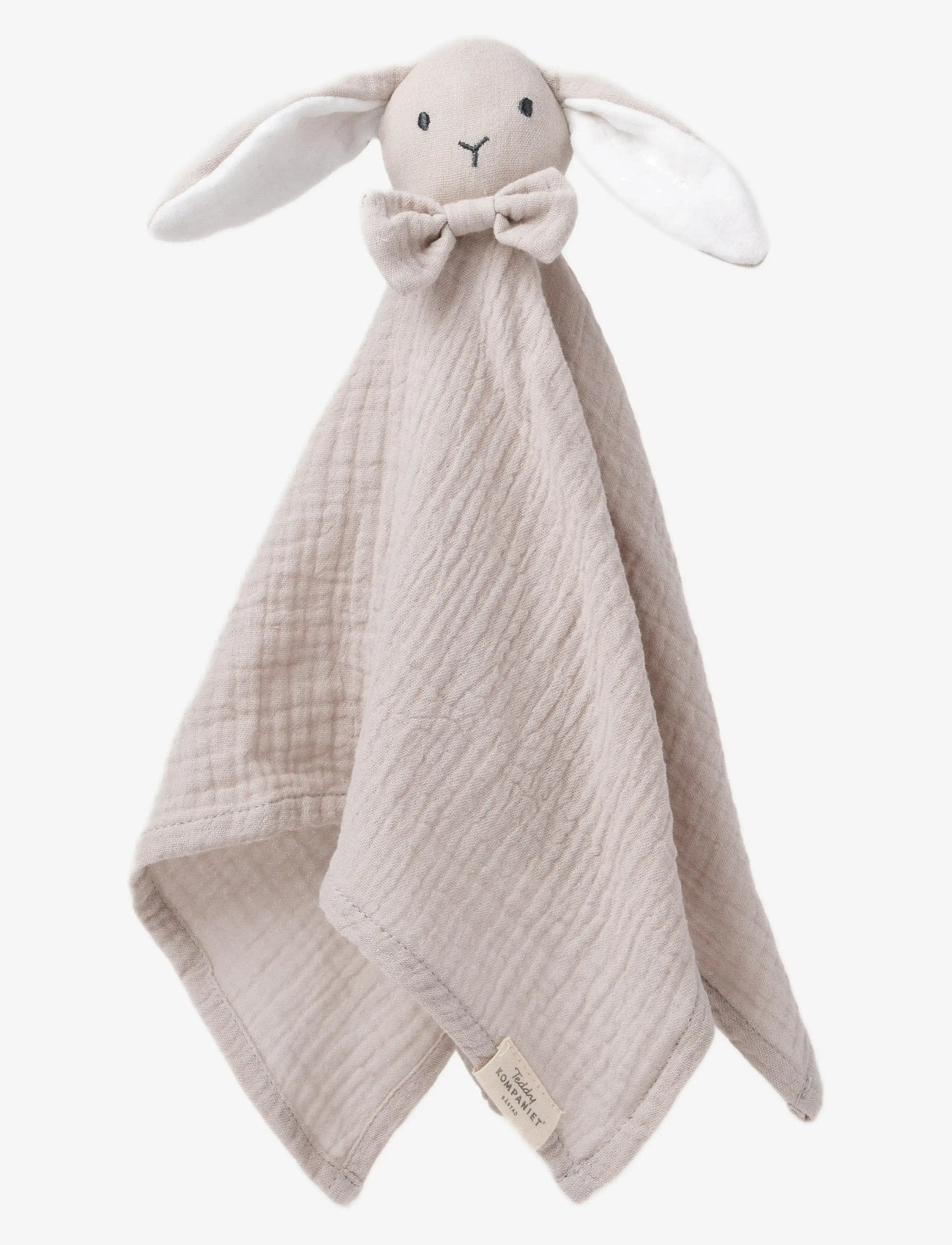 Teddykompaniet - Diinglisar, Blankie, Rabbit, Muslin, greige - mulltücher - grey - 1