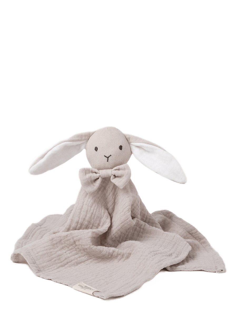 Teddykompaniet - Diinglisar, Blankie, Rabbit, Muslin, greige - mulltücher - grey - 2