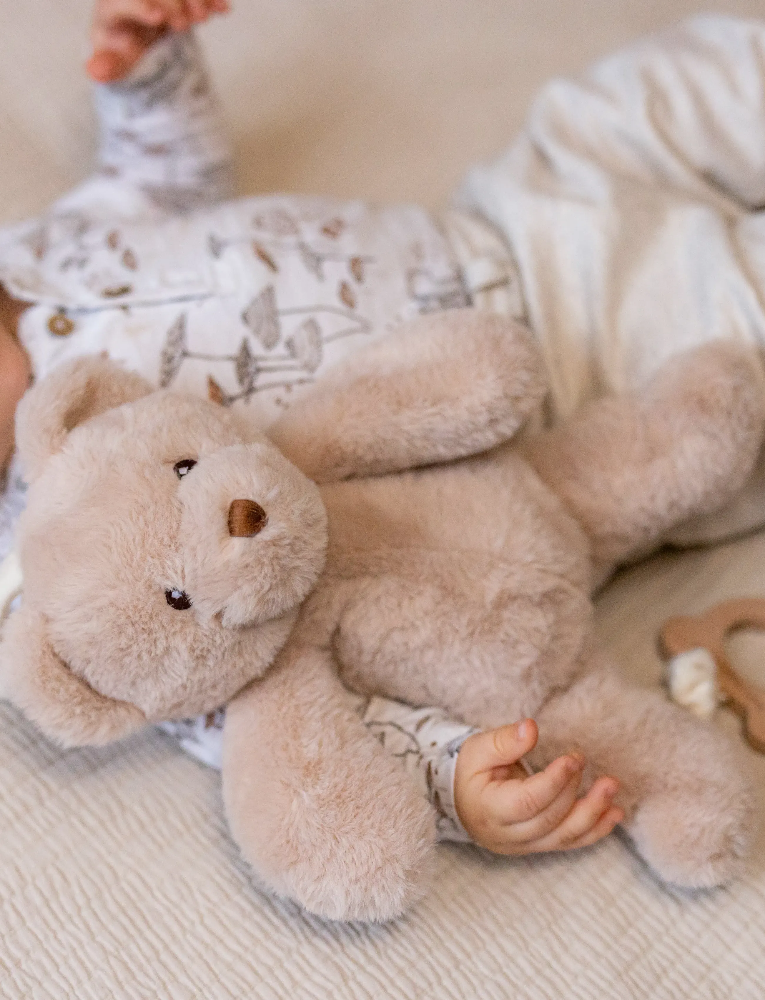 Teddykompaniet Teddy, Speldosa, Beige, 37 cm, Baby Spielzeug, Beige - Musical Plush Kinder