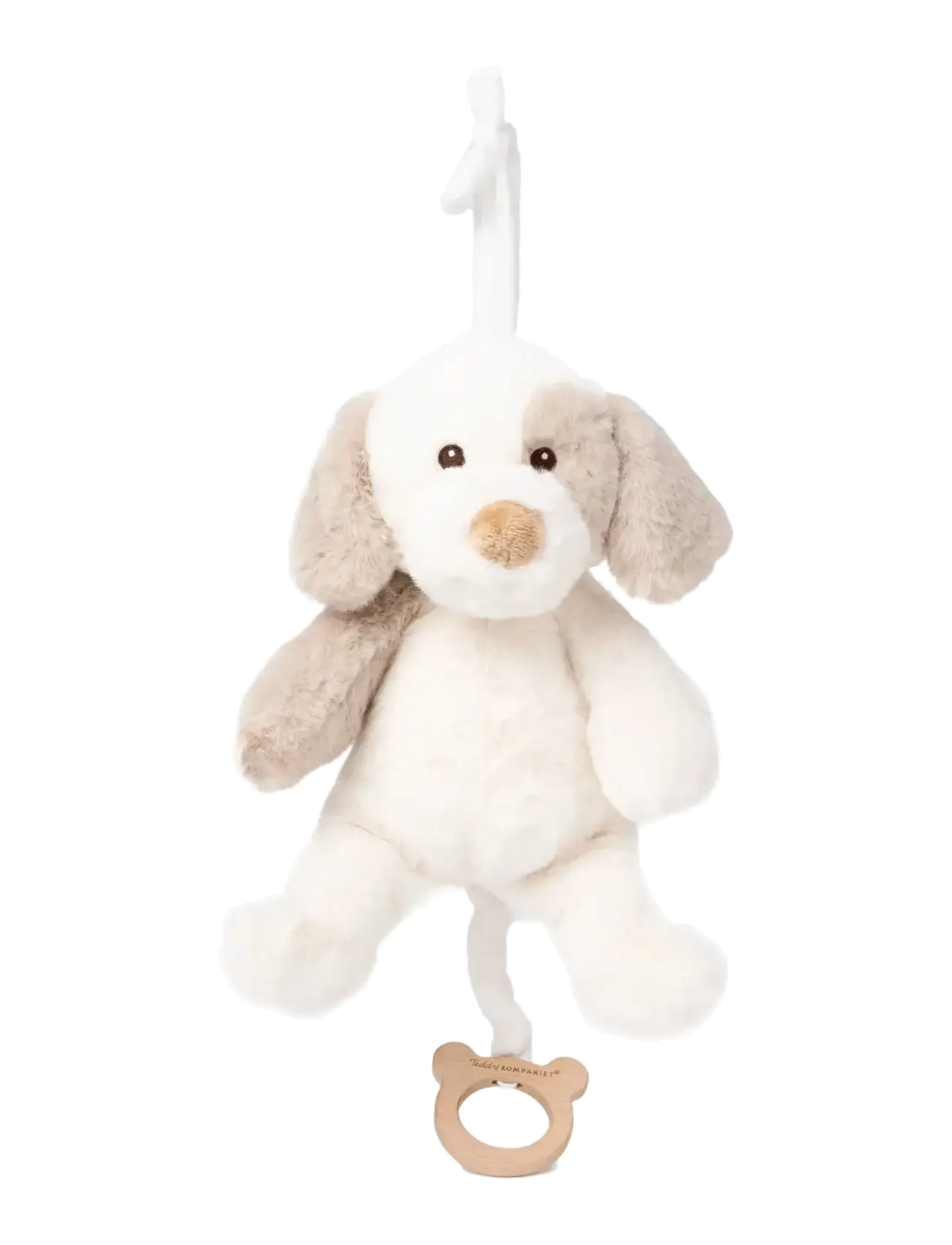 TEDDYKOMPANIET Karo, Speldosa, Hund Weiß - 37 CM - Kinder