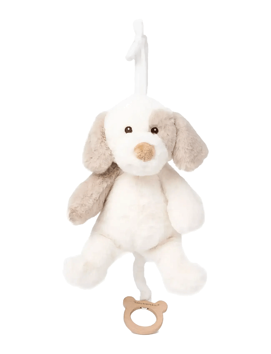 Teddykompaniet - Karo, Speldosa, Hund - laveste priser - white - 0