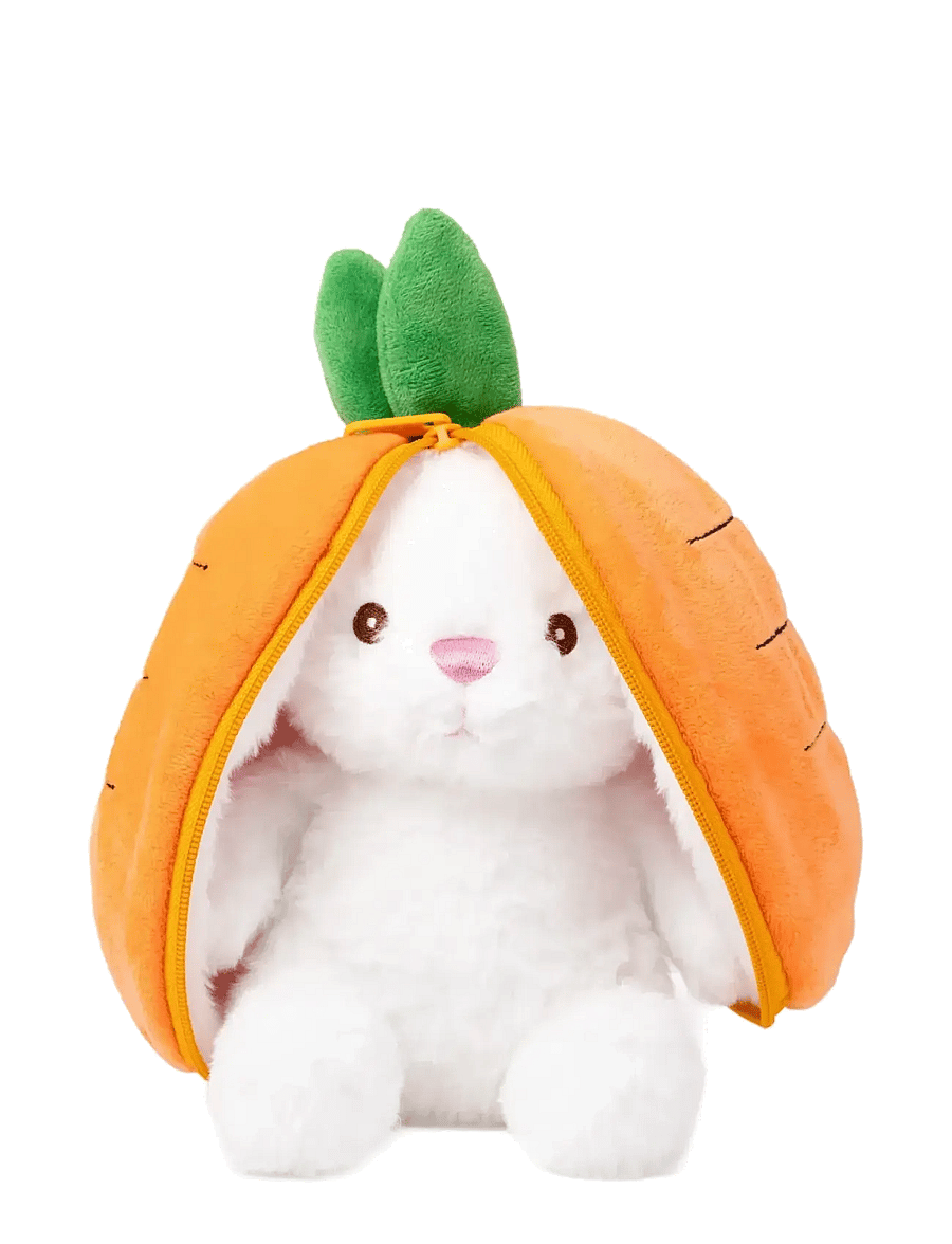 Teddykompaniet - Kanin i morot med dragkedja - kuscheltiere - orange - 0