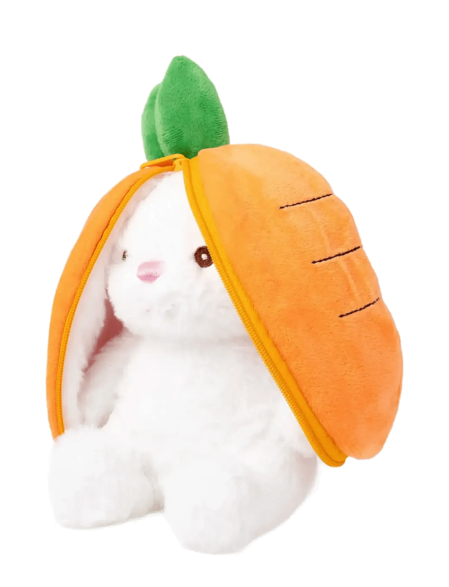 Teddykompaniet - Kanin i morot med dragkedja - kuscheltiere - orange - 1