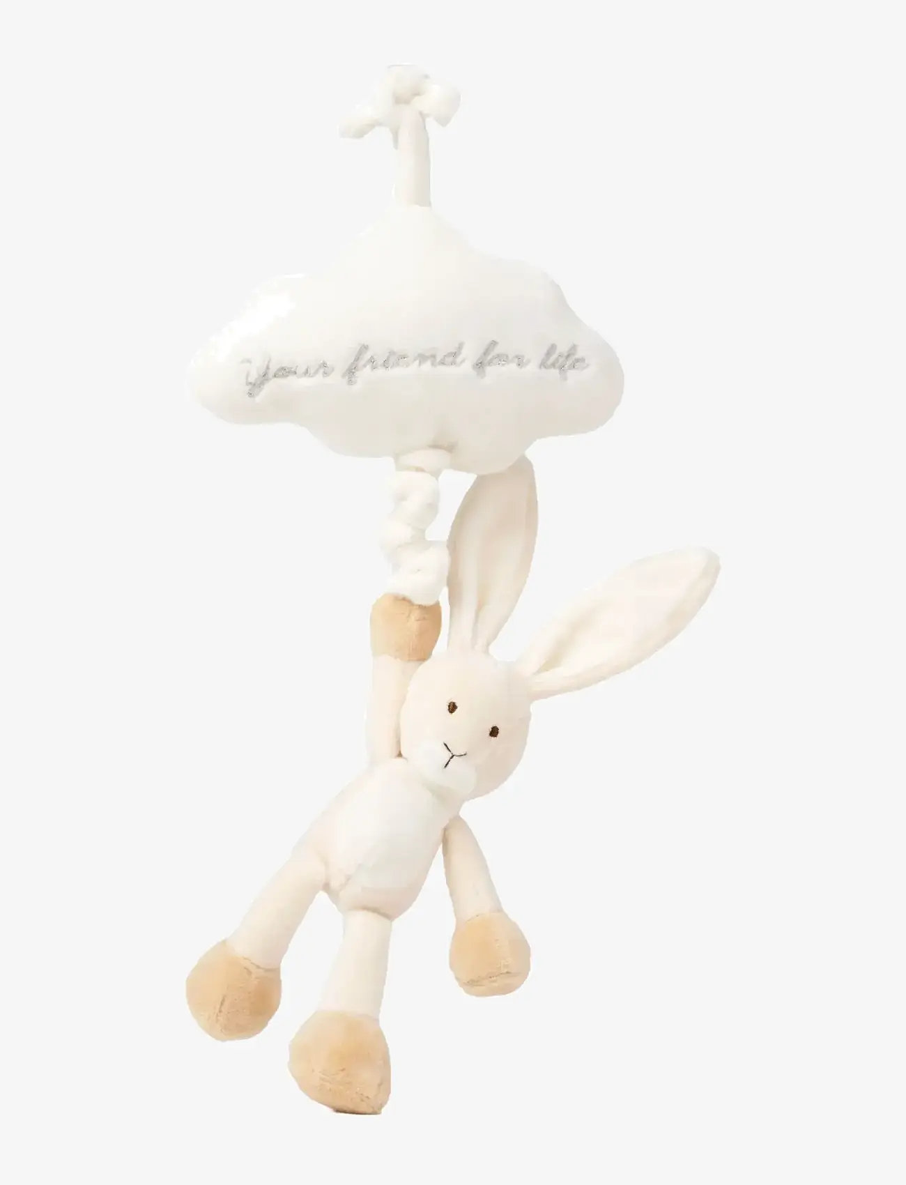 Teddykompaniet - Diinglisar, Speldosa Moln, Kanin, Beige - musical plush toys - beige - 0