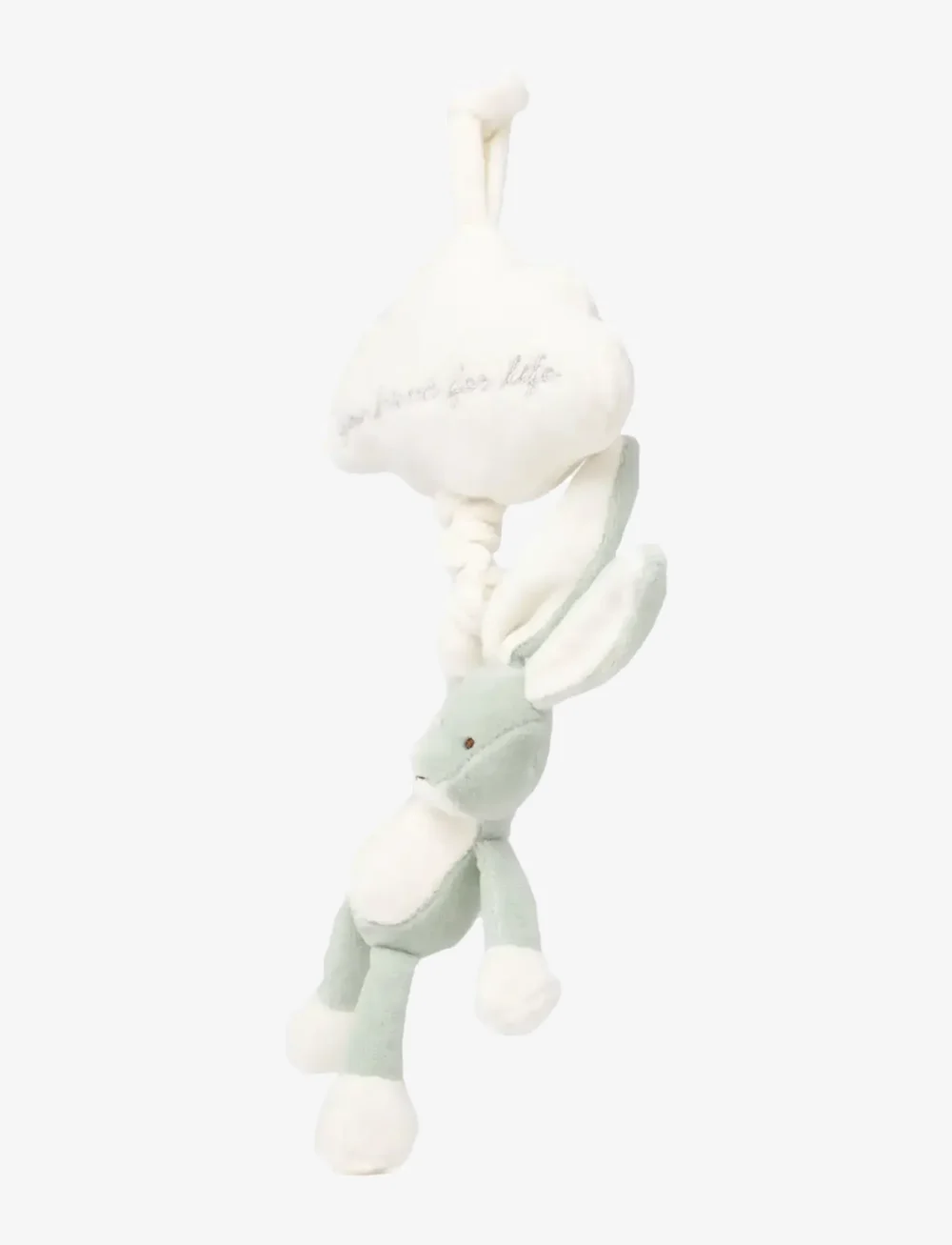 Teddykompaniet - Diinglisar, Speldosa Moln, Kanin, Lindblomsgrön - musikalske plysdyr - green - 1