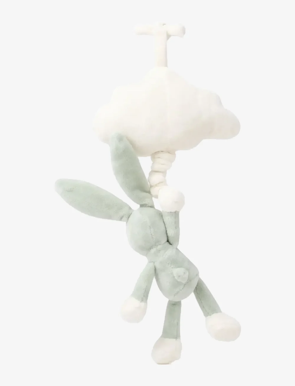 Teddykompaniet - Diinglisar, Speldosa Moln, Kanin, Lindblomsgrön - musikalske plysdyr - green - 2