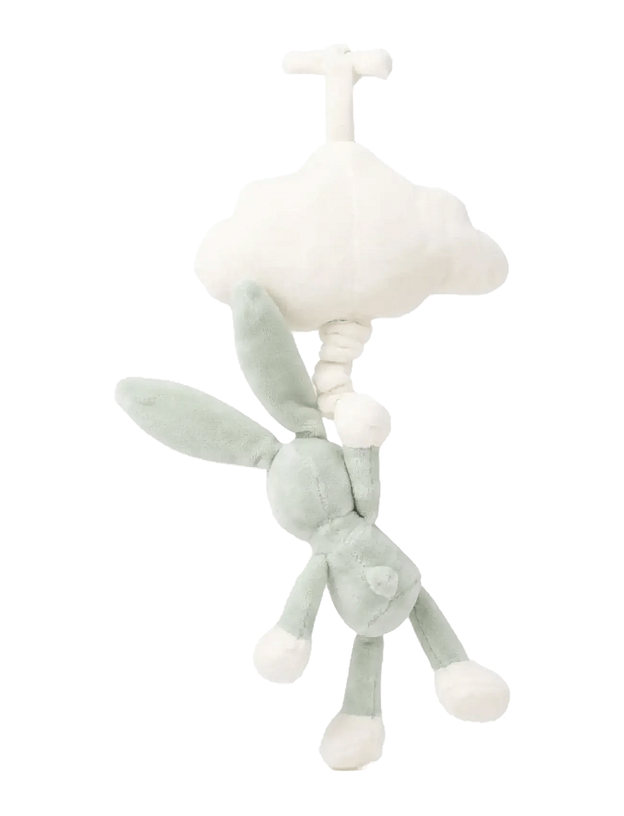 Teddykompaniet - Diinglisar, Speldosa Moln, Kanin, Lindblomsgrön - die niedrigsten preise - green - 2