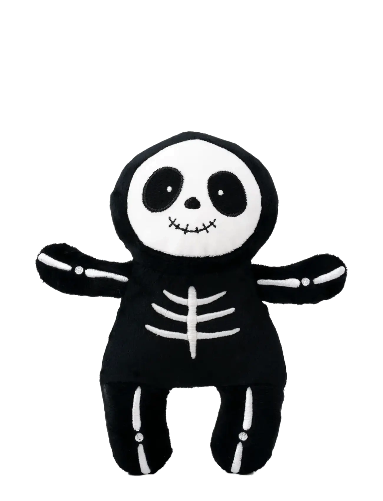 Teddykompaniet Självlysande Skelett, 26 cm, Black, Soft Legetøj > Stuffed Legetøj, Børn