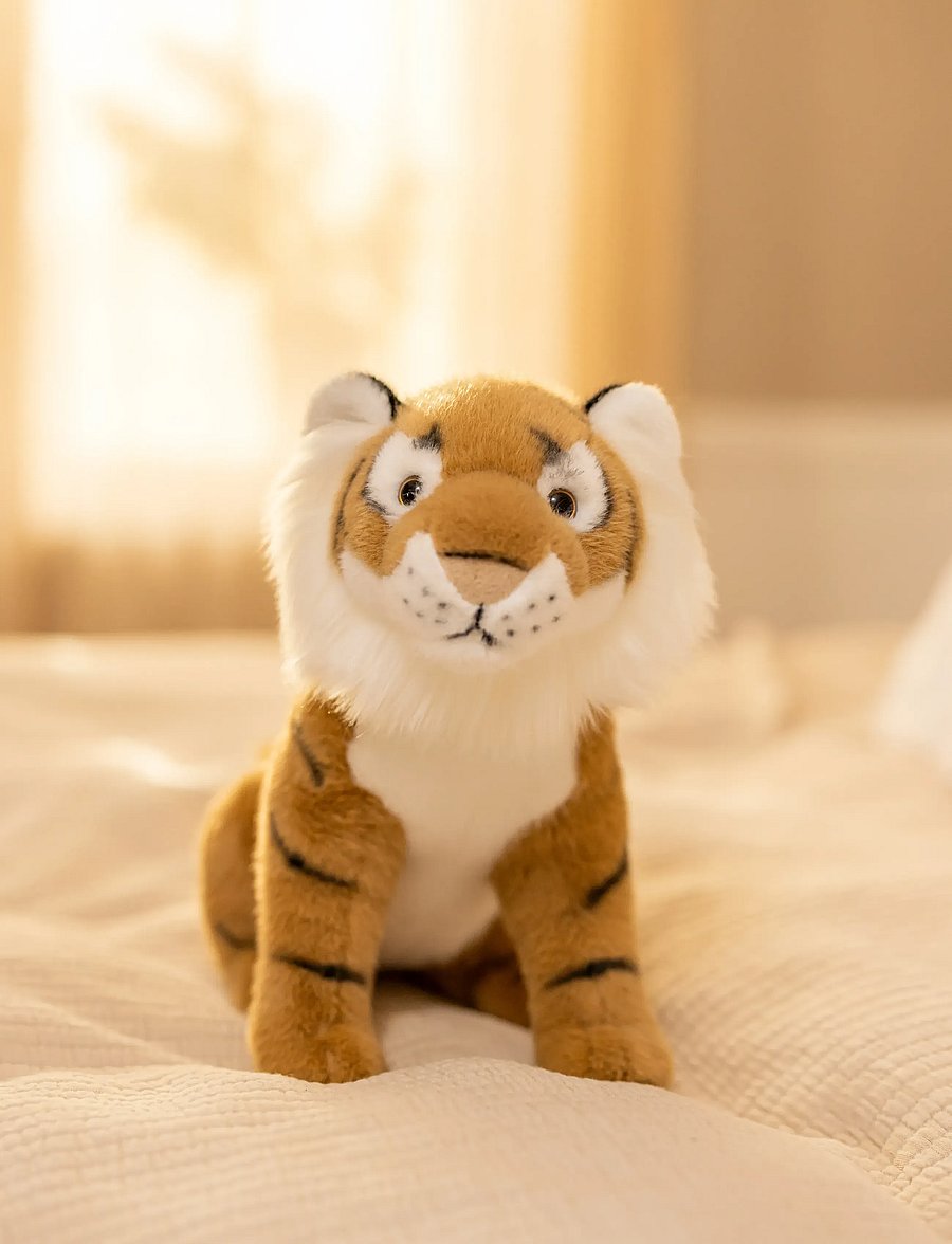 Teddykompaniet - Naturtrogen Tiger, Sittande - kuscheltiere - brown - 0