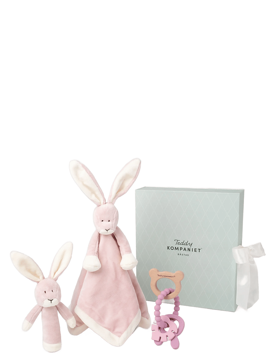 Teddykompaniet - Diinglisar, Gåvoset, Kanin, Dimrosa - fopspeen deken - pink - 0