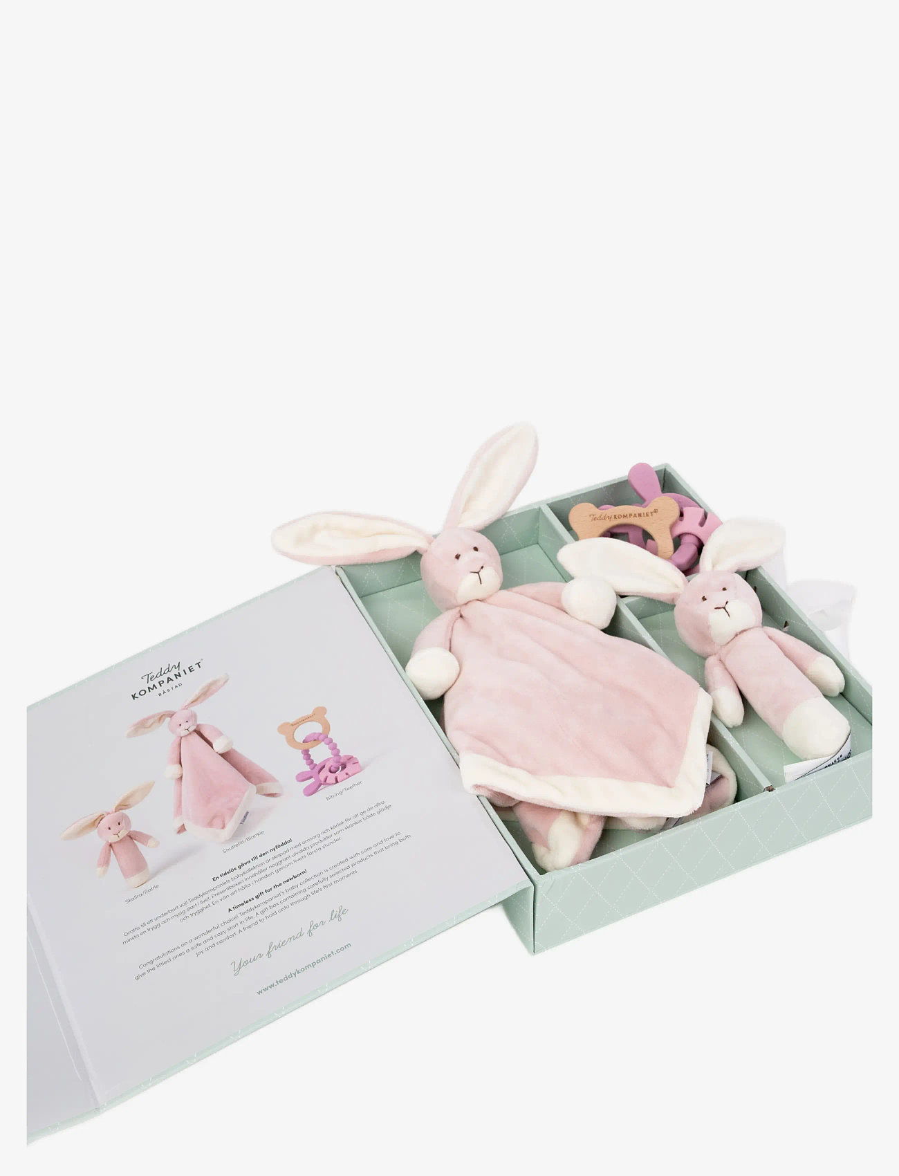 Teddykompaniet - Diinglisar, Gåvoset, Kanin, Dimrosa - kaisutekid - pink - 2
