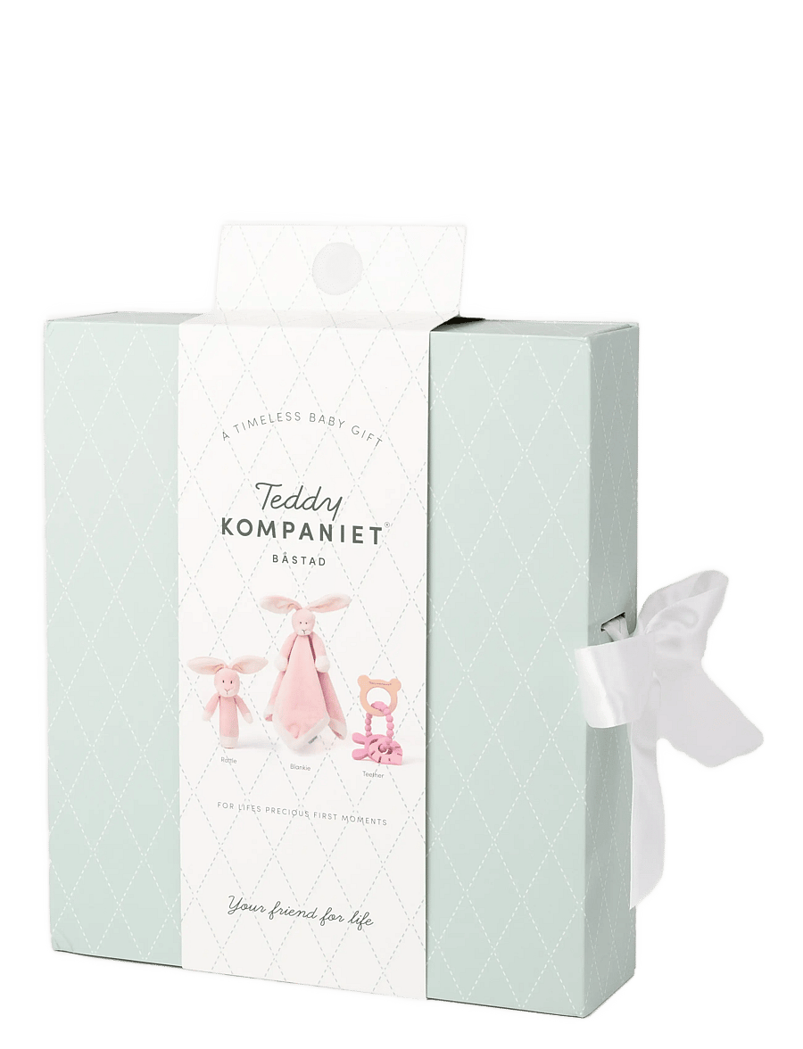 Teddykompaniet - Diinglisar, Gåvoset, Kanin, Dimrosa - fopspeen deken - pink - 3