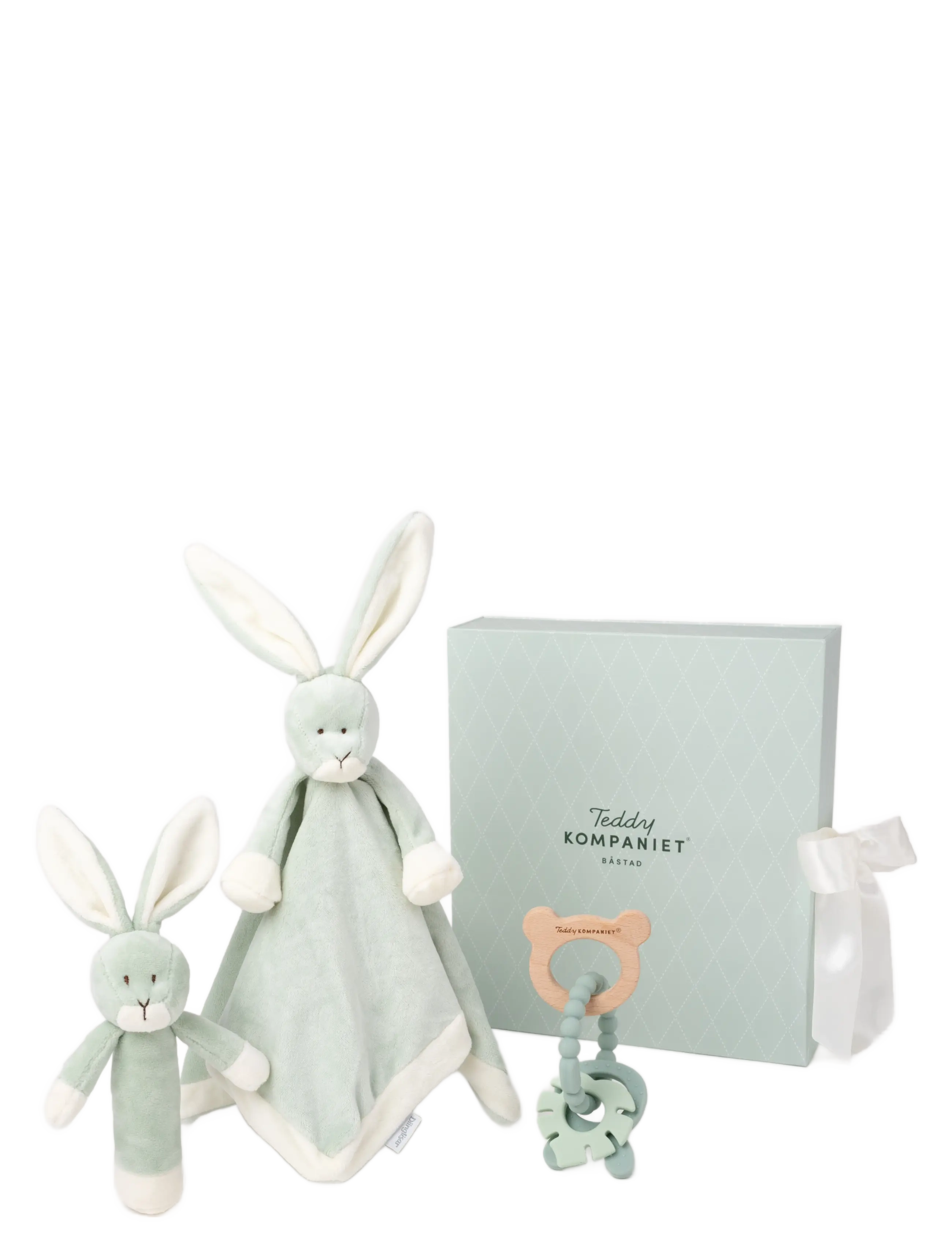 Teddykompaniet Diinglisar, Gåvoset, Kanin, Lindblomsgrön, 31 cm, Soft Spielzeug, Grün - Stuffed Animals, Kinder