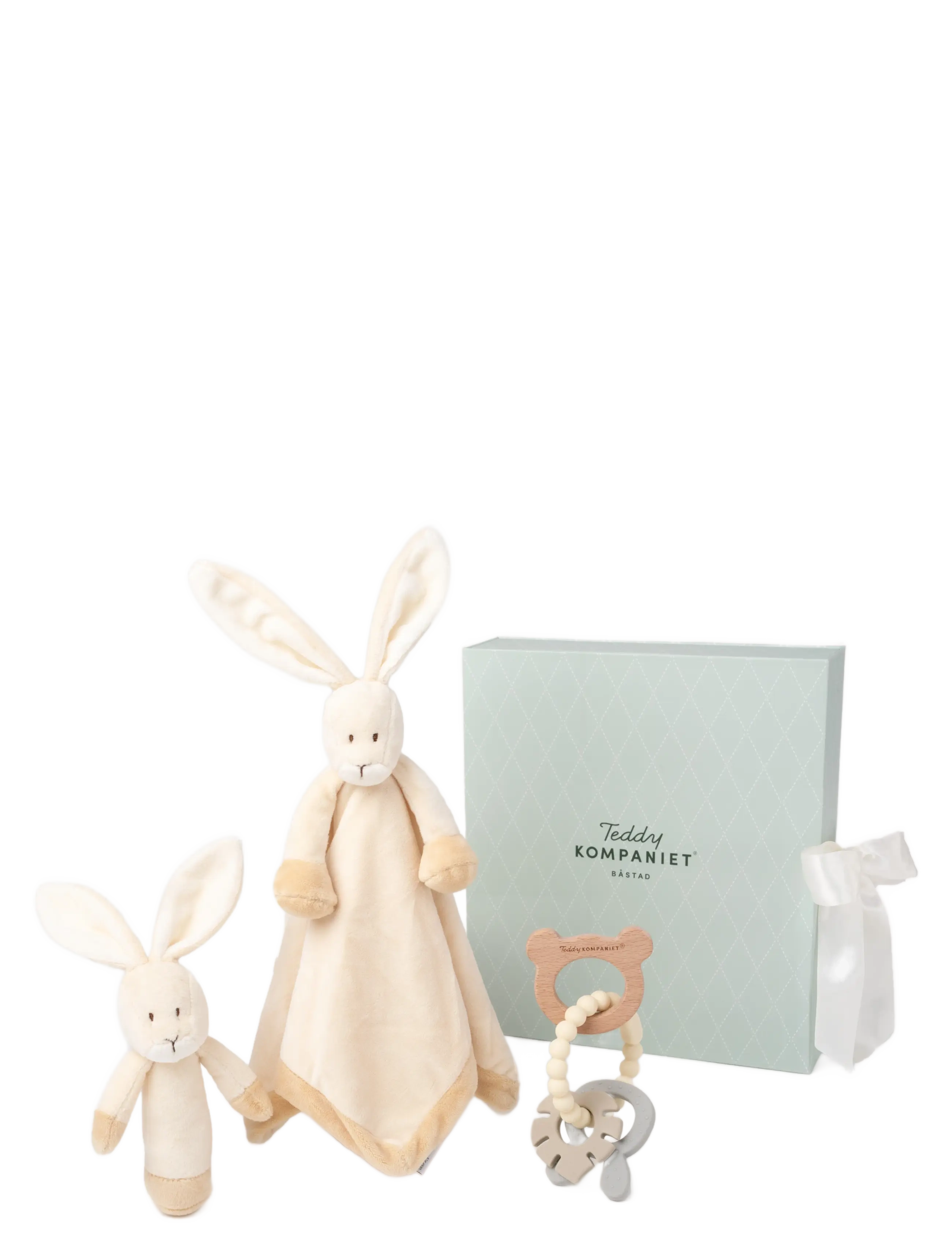 Teddykompaniet Diinglisar, Gåvoset, Kanin, Creme, Børn, Baby Gavesæt, Creme, Str: 31 CM