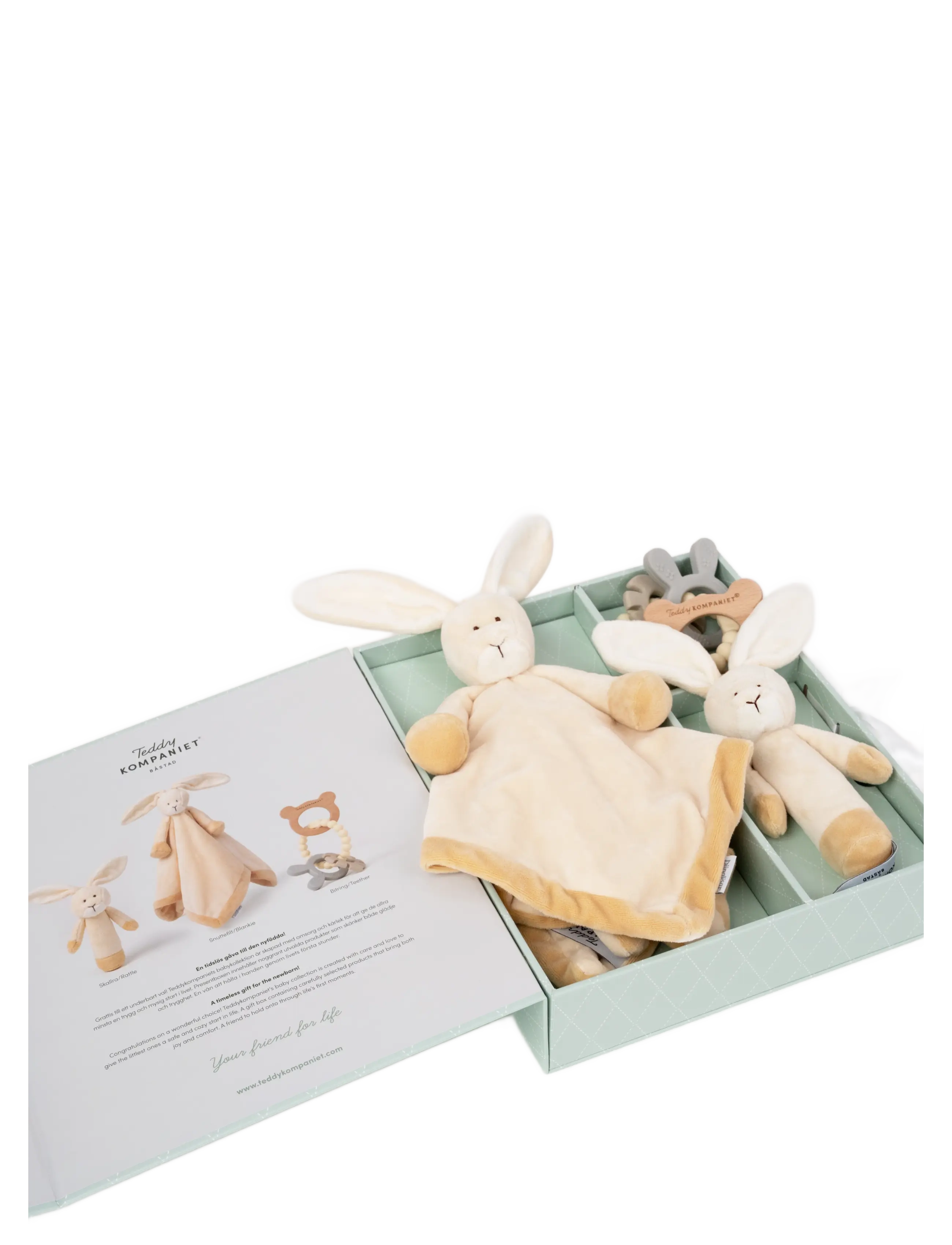 Teddykompaniet - Diinglisar, Gåvoset, Kanin, Creme - gaveidéer - creme - 2