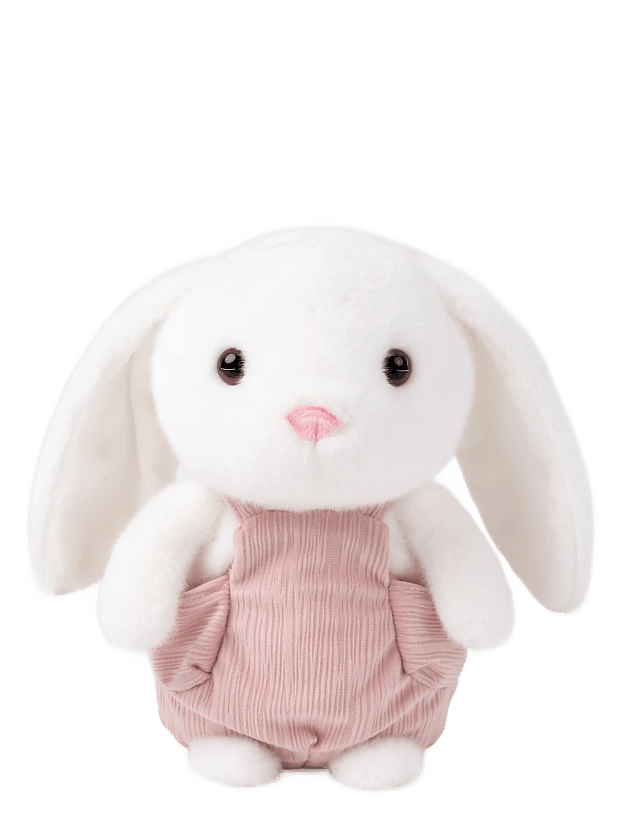 Teddykompaniet - Kanin med snickarbyxor - kuscheltiere - white - 0