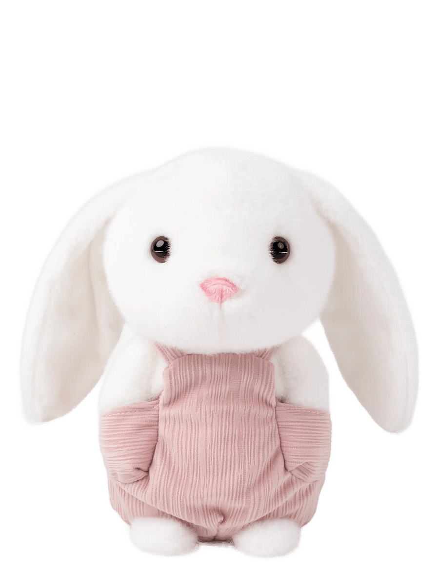 Teddykompaniet - Kanin med snickarbyxor - kuscheltiere - white - 1