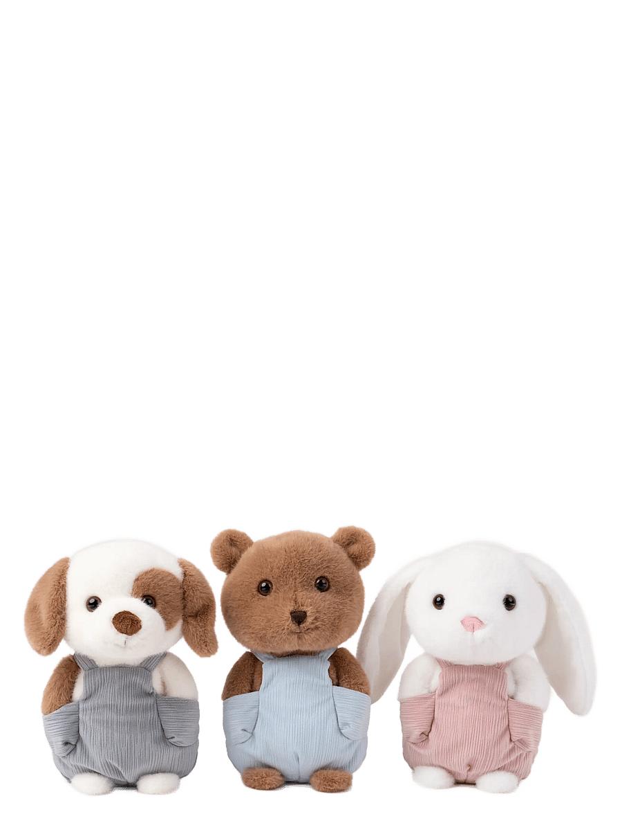Teddykompaniet - Kanin med snickarbyxor - kuscheltiere - white - 4