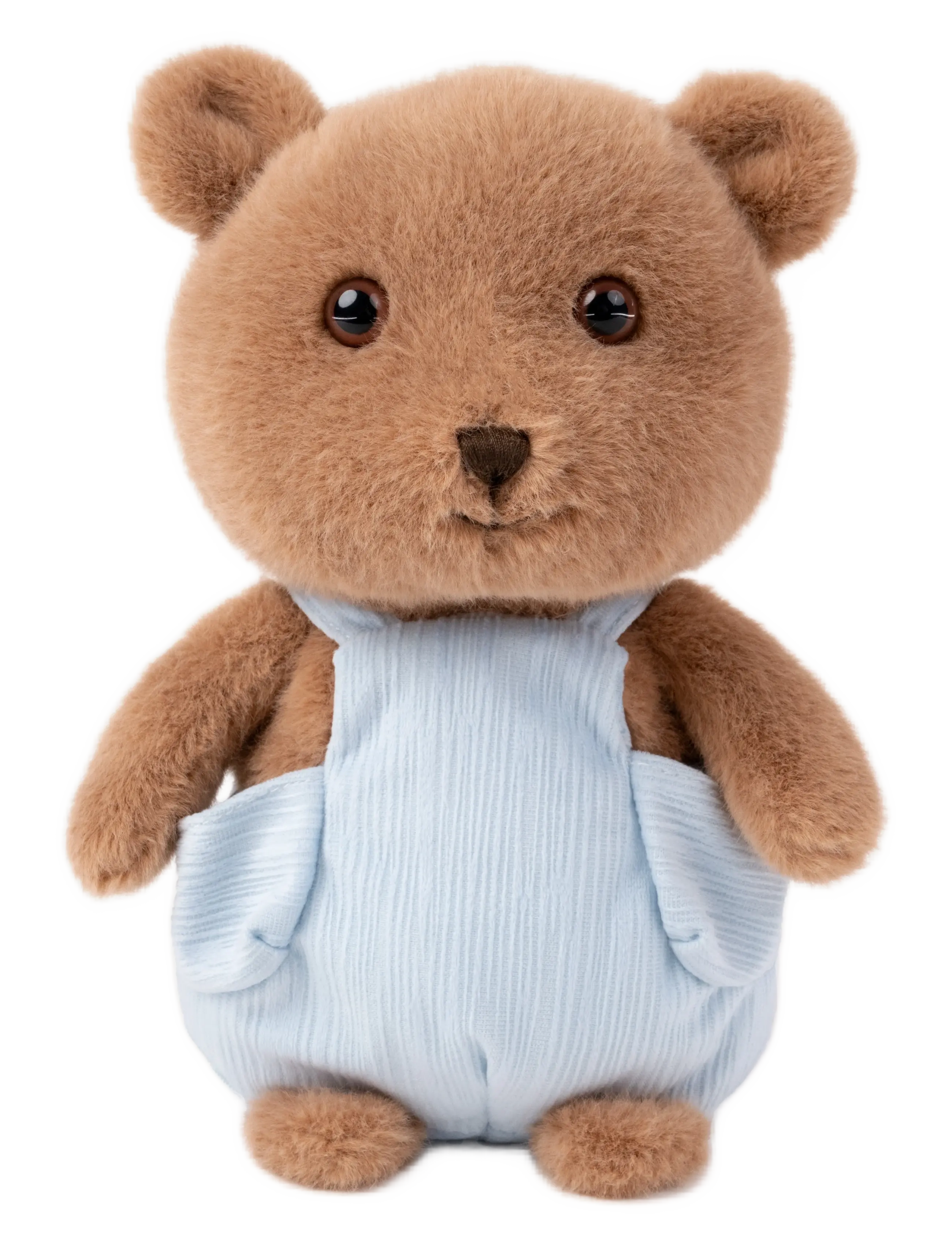Teddykompaniet Nalle Med Snickarbyxor, 22 cm, Brown, Soft Legetøj > Stuffed Animals, Børn