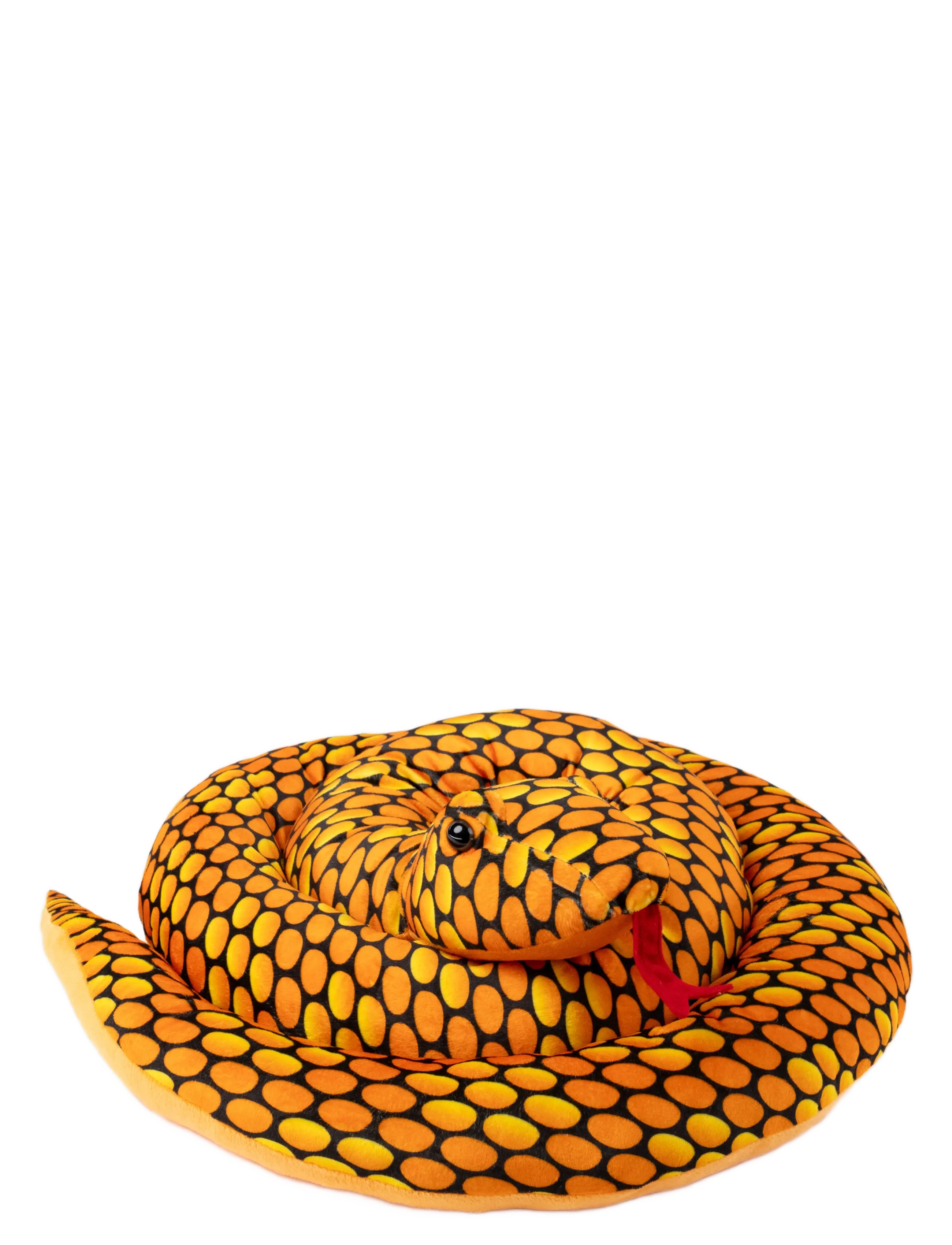 Teddykompaniet Orm, Xl, Orange, 200 cm, Orange, Soft Legetøj > Stuffed Animals, Børn