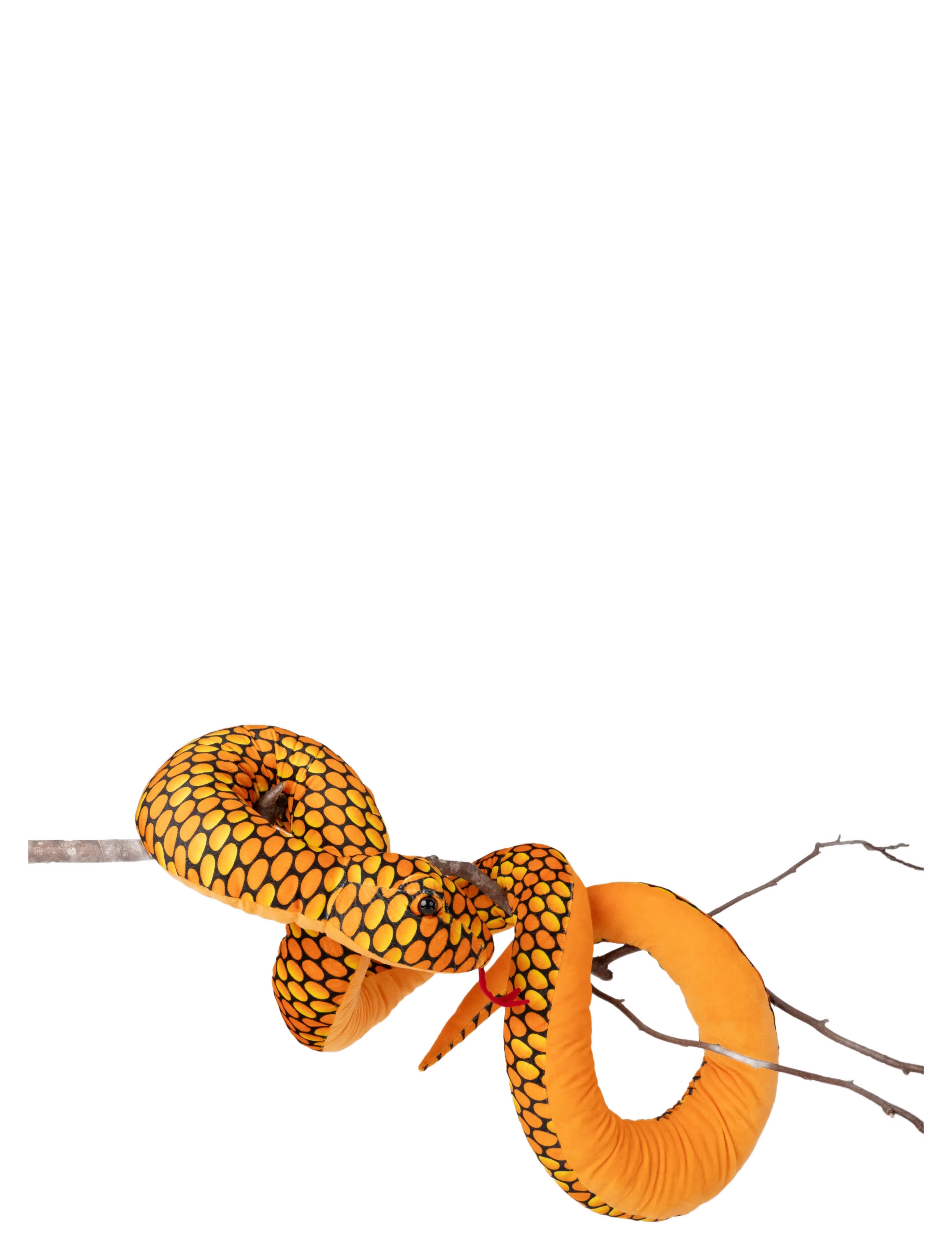 Teddykompaniet - Orm, XL, Orange - mjukisdjur - orange - 1
