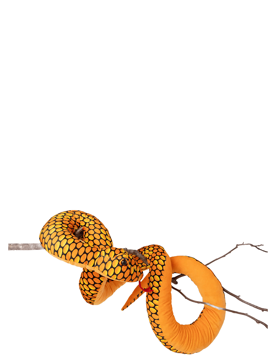 Teddykompaniet - Orm, XL, Orange - kuscheltiere - orange - 1